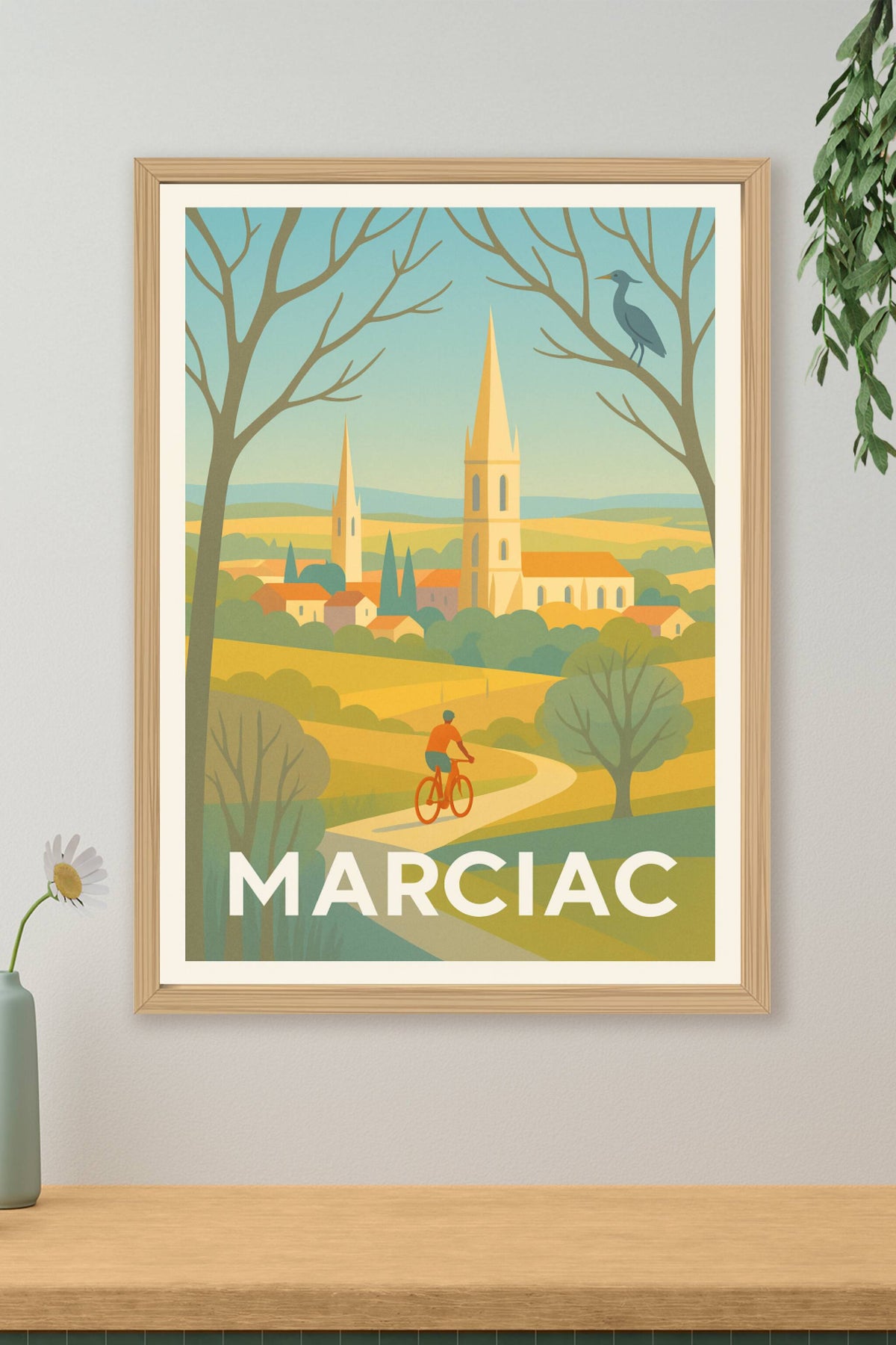Affiche Marciac — Évasion champêtre et douceur de vivre · poster d'art de Marciac