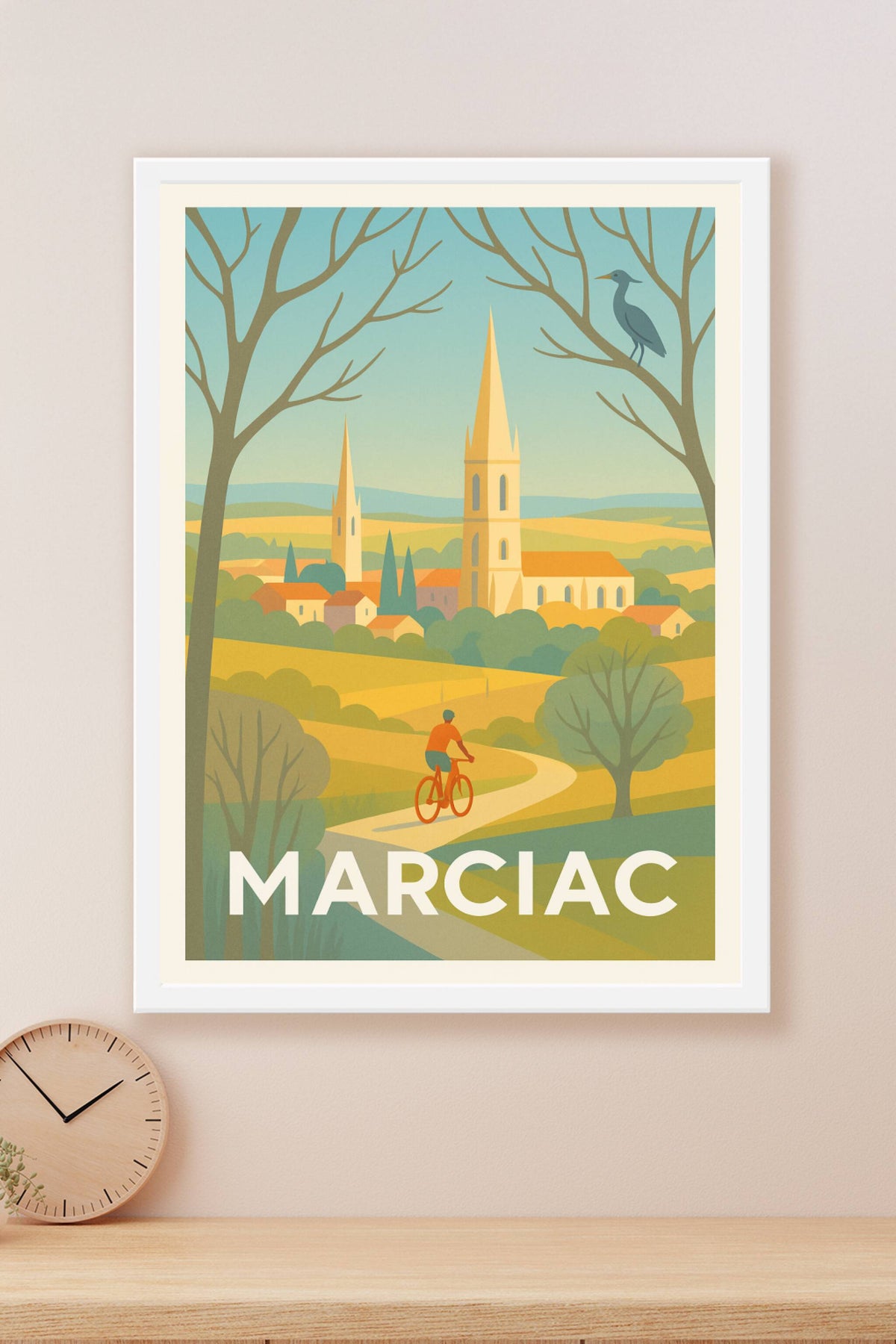 Affiche Marciac — Évasion champêtre et douceur de vivre · poster d'art de Marciac