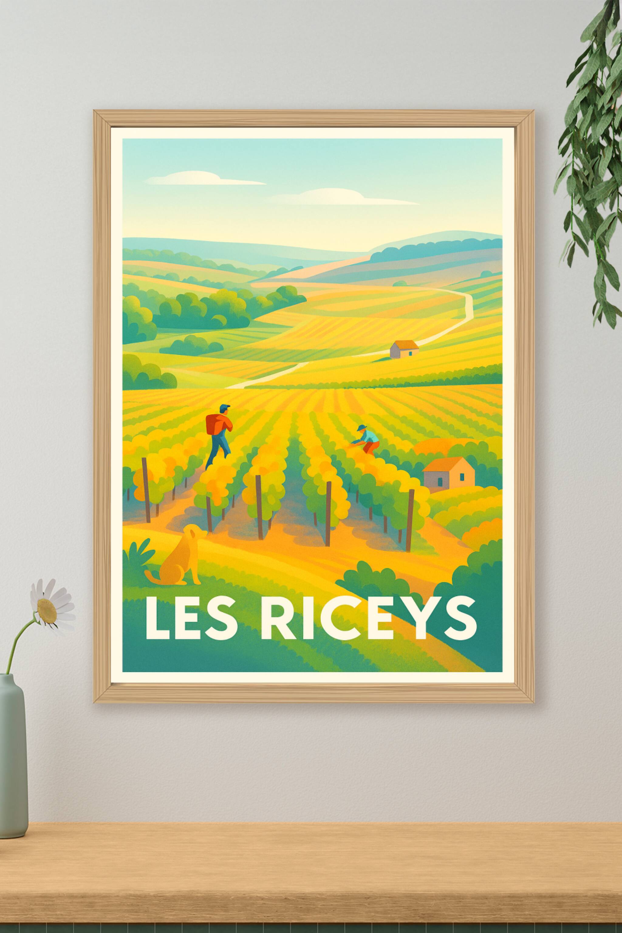 Affiche de Les Riceys - L'Art de la Vigne en Champagne