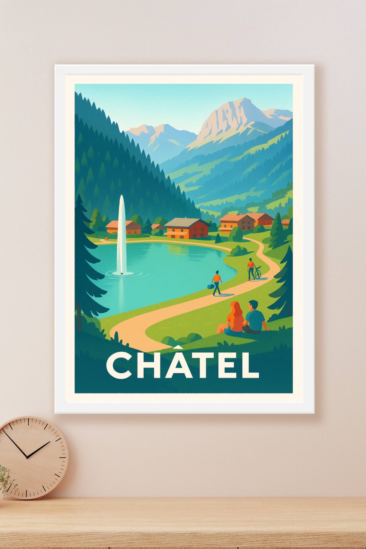 Affiche Châtel — Évasion alpine et charme authentique · poster d'art de Châtel