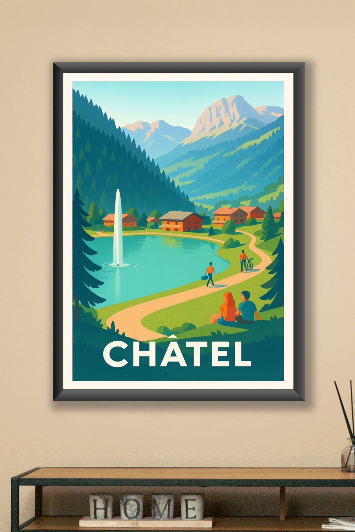 Affiche Châtel — Évasion alpine et charme authentique · poster d'art de Châtel