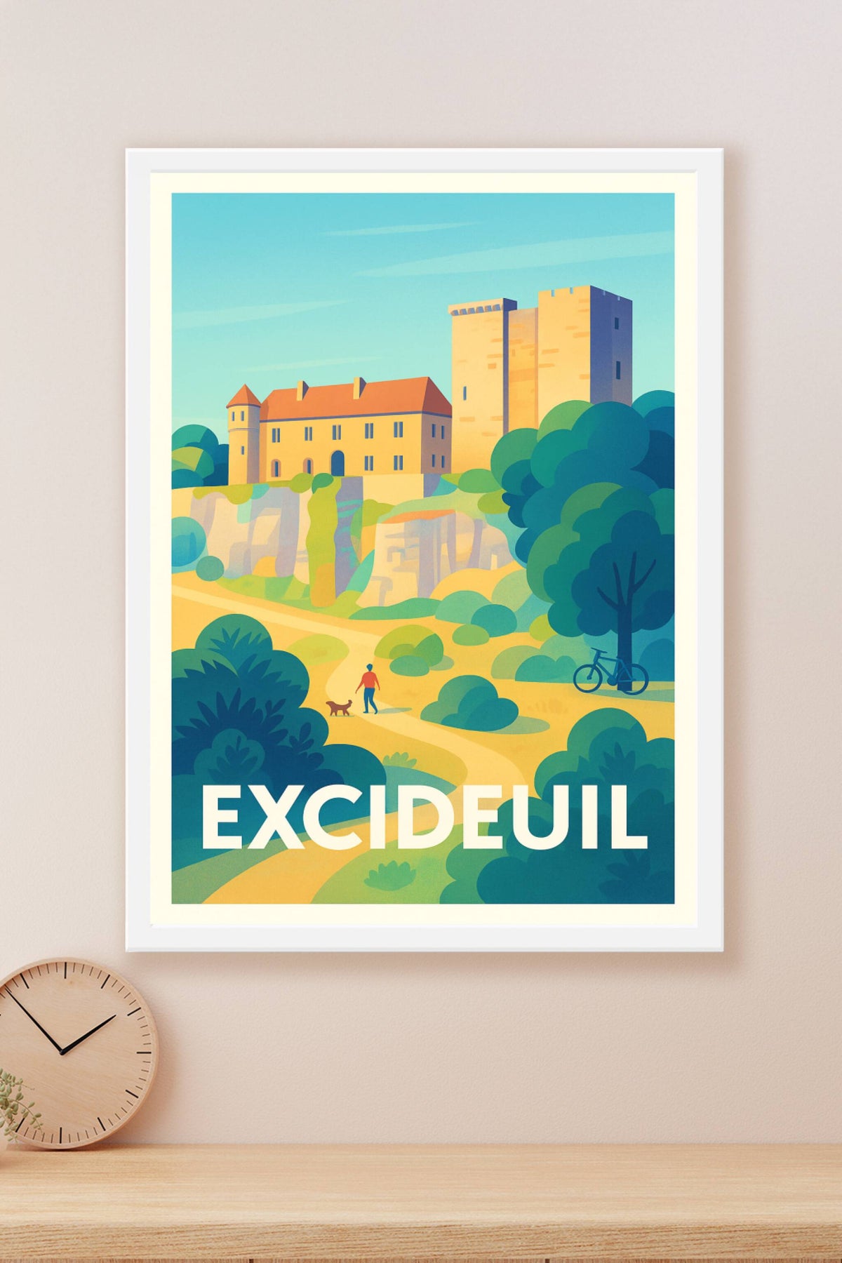 Affiche Excideuil — Évasion au cœur du Périgord · poster d'art de Excideuil