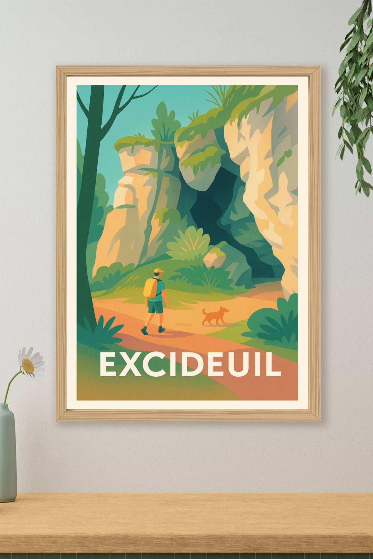Affiche Excideuil — L'appel de la nature sauvage · poster d'art de Excideuil