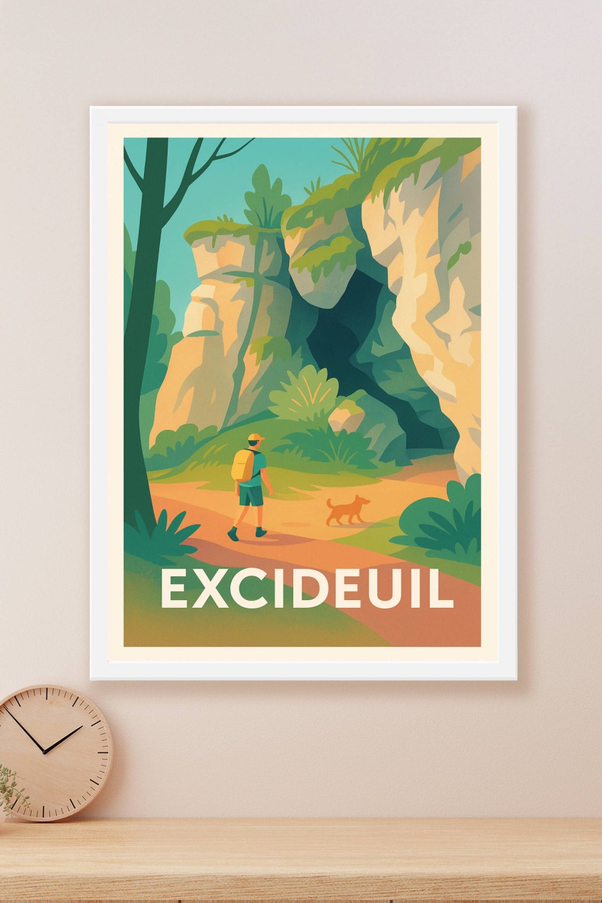 Affiche Excideuil — L'appel de la nature sauvage · poster d'art de Excideuil
