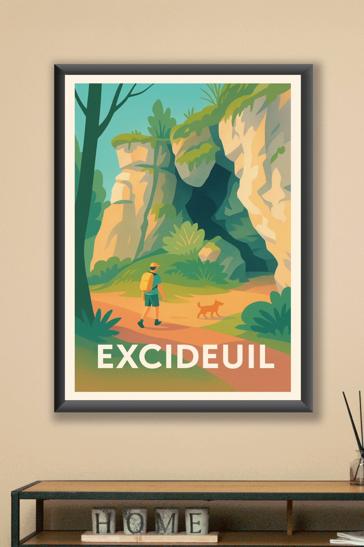 Affiche Excideuil — L'appel de la nature sauvage · poster d'art de Excideuil