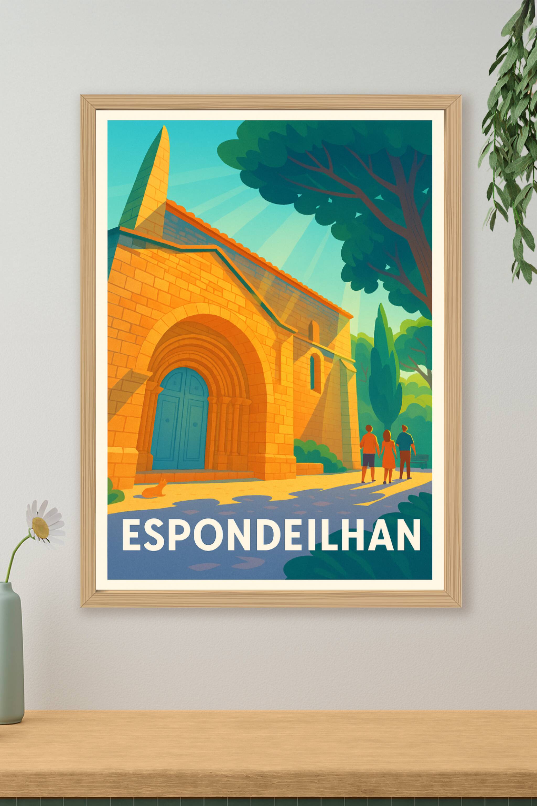 Affiche de Espondeilhan - Soleil et patrimoine en Languedoc