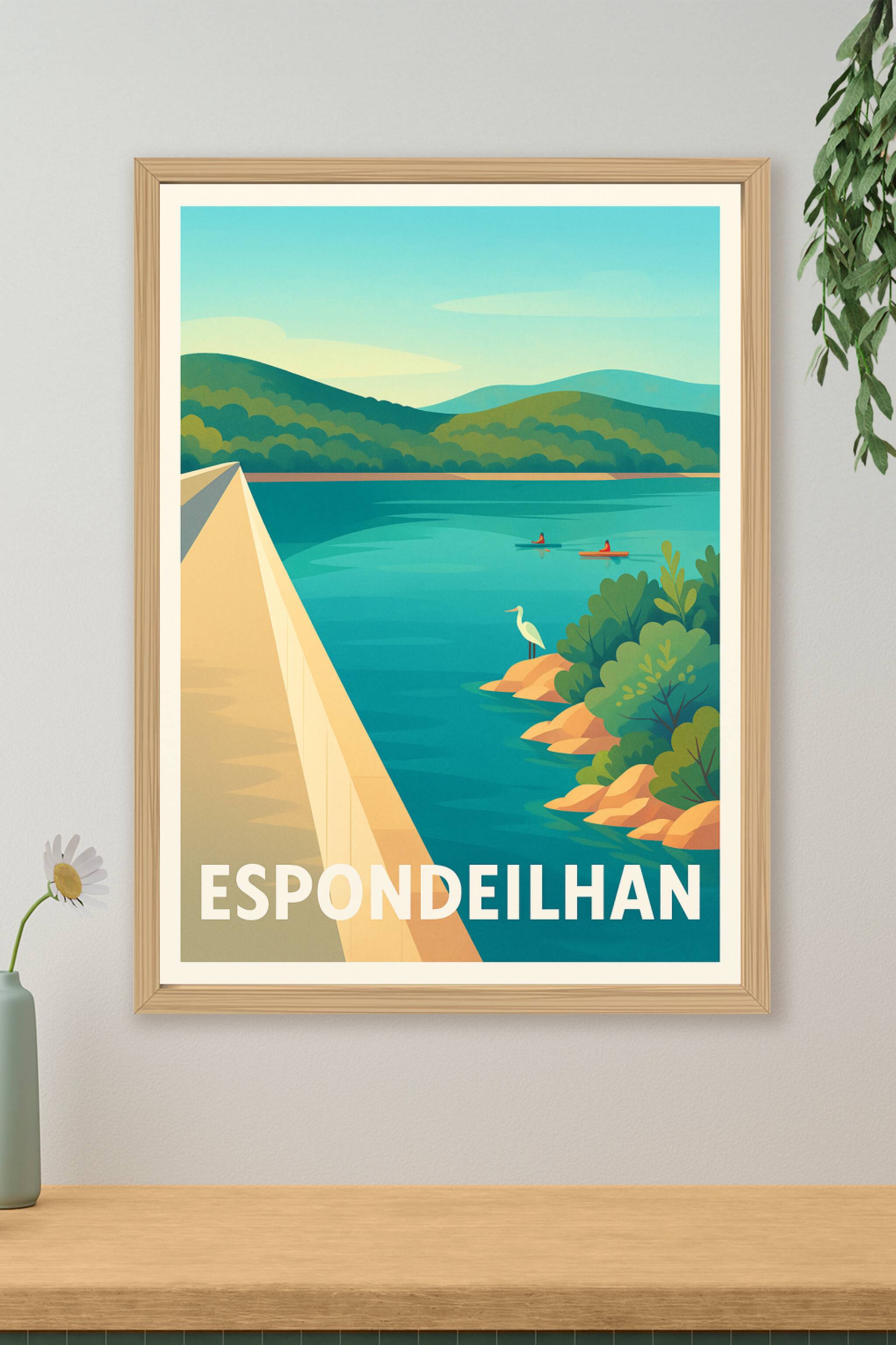 Affiche de Espondeilhan - Sérénité au bord de l'eau