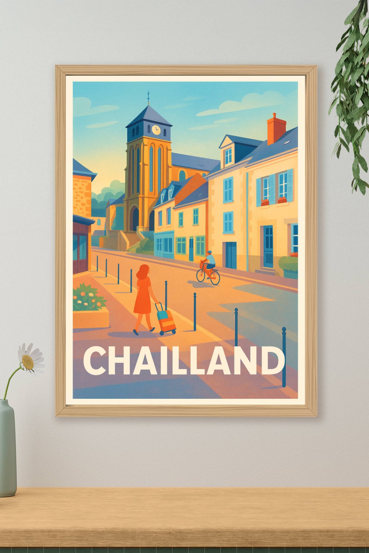 Affiche Chailland — Ambiance douce d'un village paisible · poster d'art de Chailland