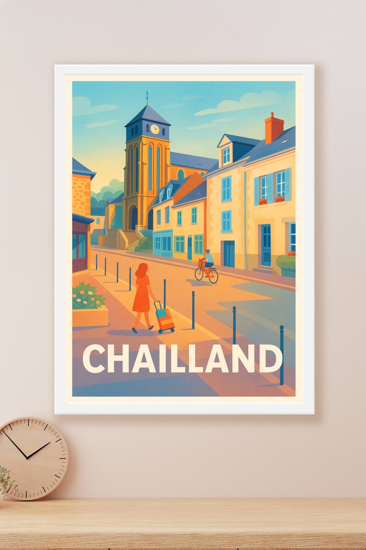 Affiche Chailland — Ambiance douce d'un village paisible · poster d'art de Chailland