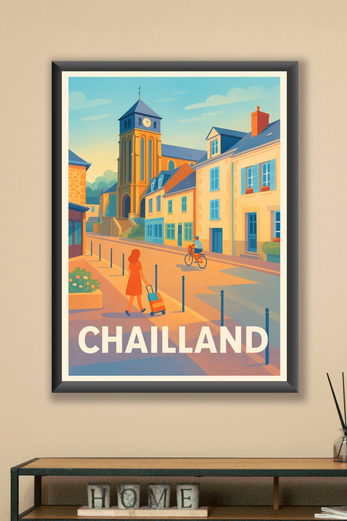 Affiche Chailland — Ambiance douce d'un village paisible · poster d'art de Chailland