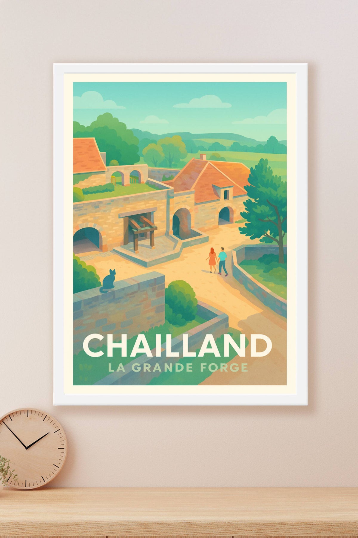 Affiche Chailland — Charme et Patrimoine de La Grande Forge · poster d'art de Chailland