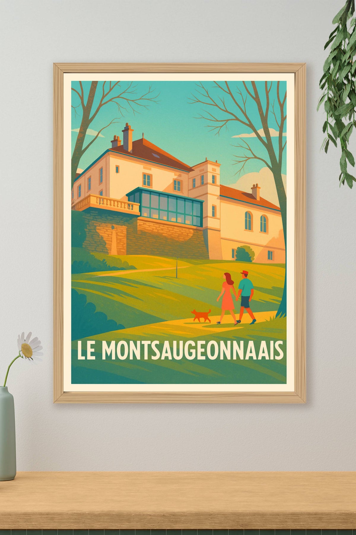 Affiche Le Montsaugeonnais — Promenade bucolique au cœur de la nature · poster d'art de Le Montsaugeonnais