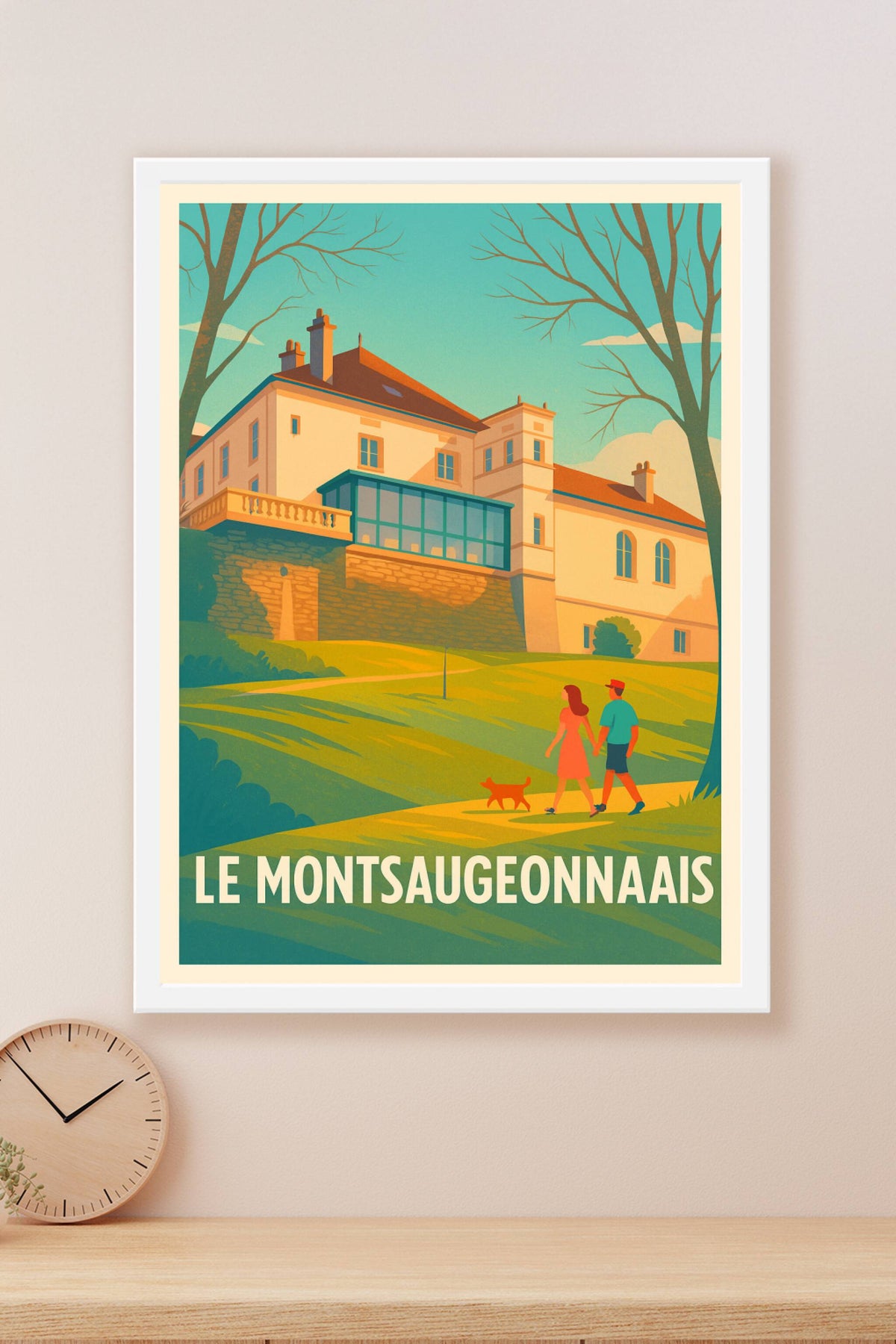 Affiche Le Montsaugeonnais — Promenade bucolique au cœur de la nature · poster d'art de Le Montsaugeonnais