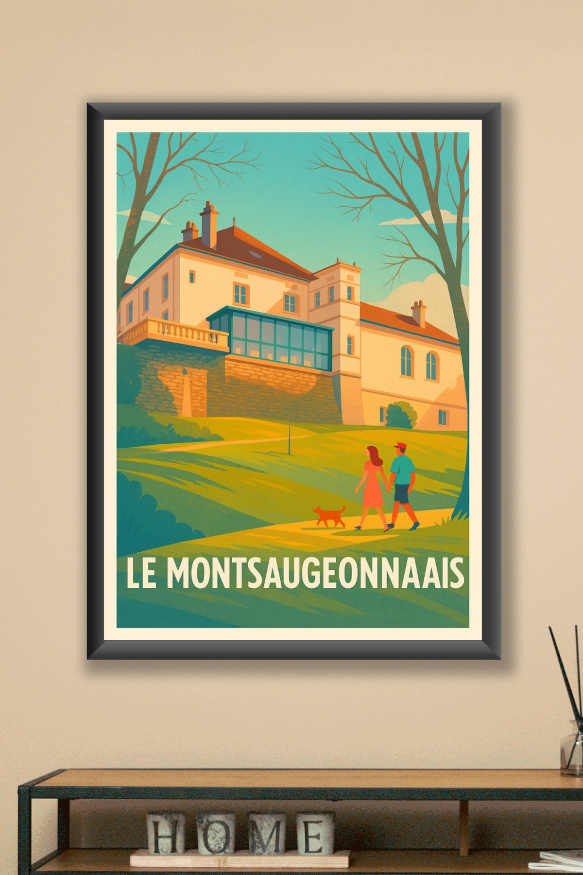 Affiche Le Montsaugeonnais — Promenade bucolique au cœur de la nature · poster d'art de Le Montsaugeonnais