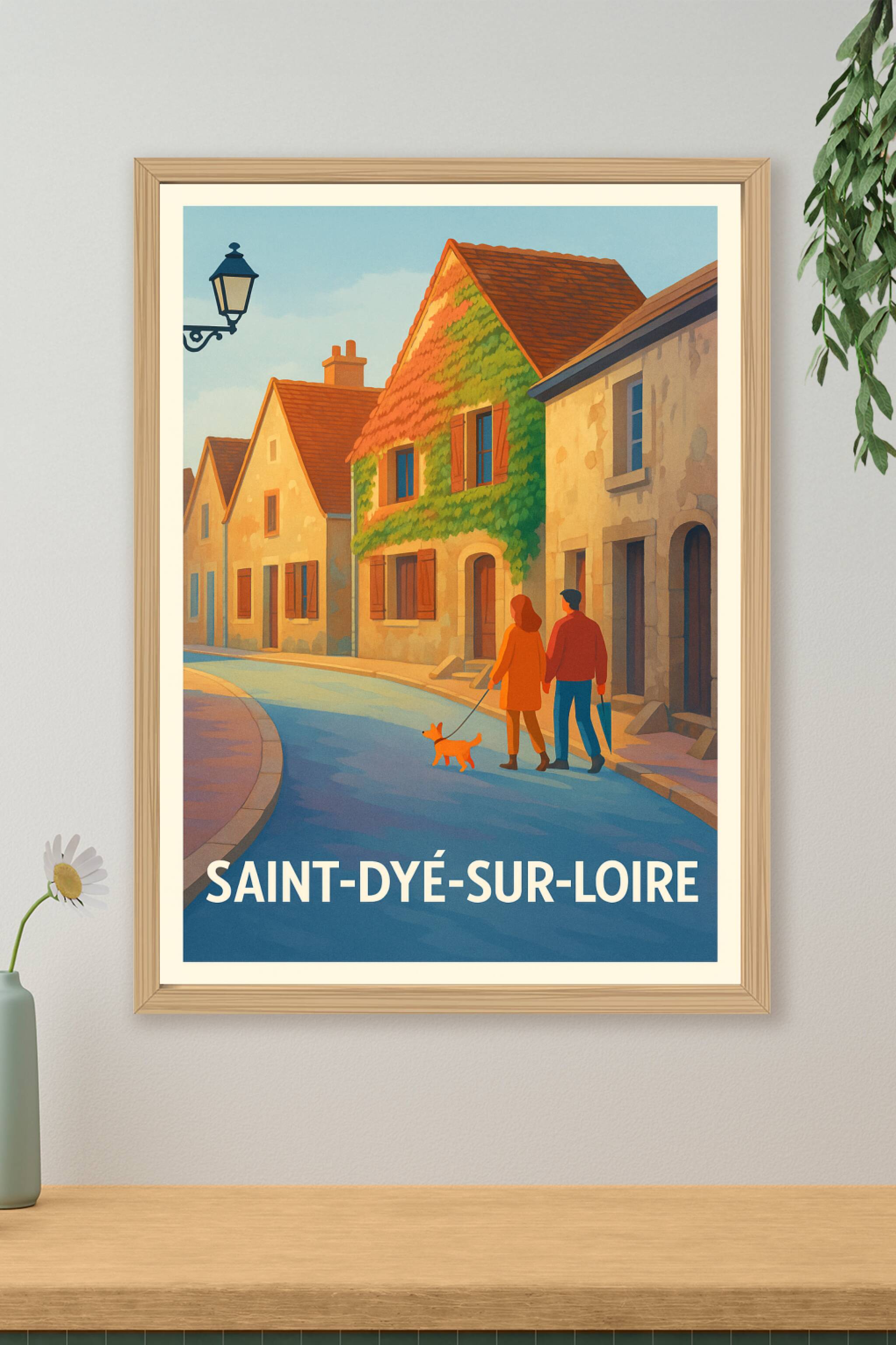 Affiche de Saint-Dyé-sur-Loire - Charme et sérénité en bord de rivière