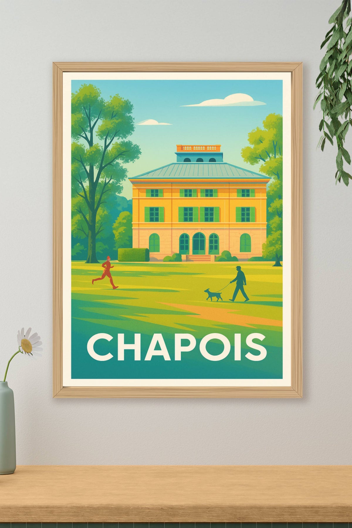 Affiche Chapoise — L'art de vivre au cœur du parc · poster d'art de Chapoise