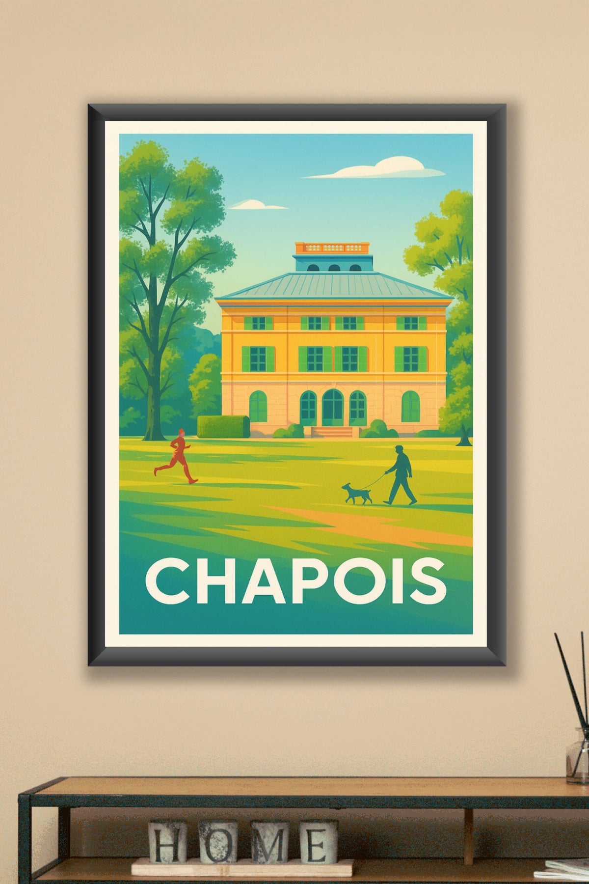 Affiche Chapoise — L'art de vivre au cœur du parc · poster d'art de Chapoise