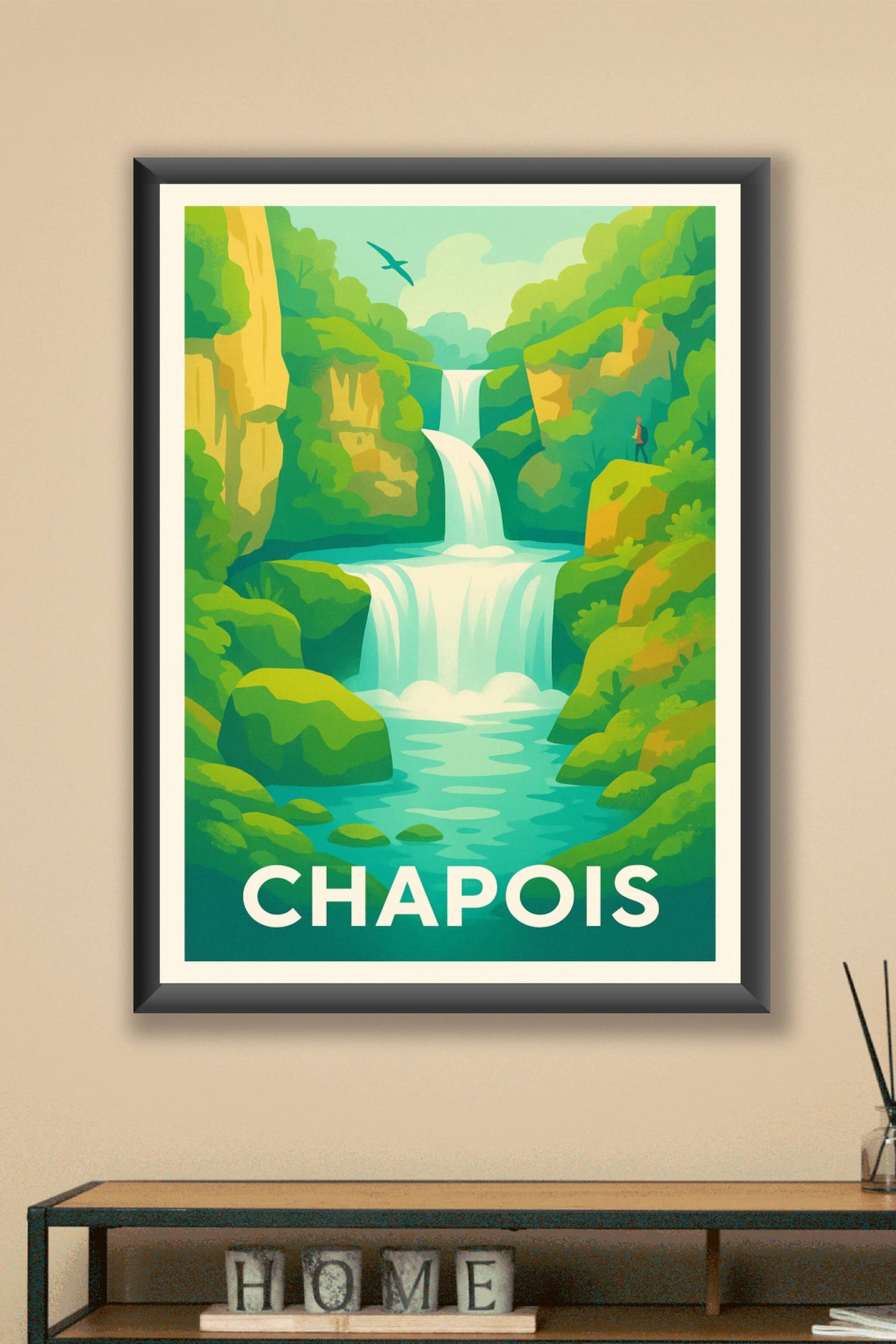 Affiche ChapoIs — Évasion Nature et Cascades Majestueuses · poster d'art de ChapoIs