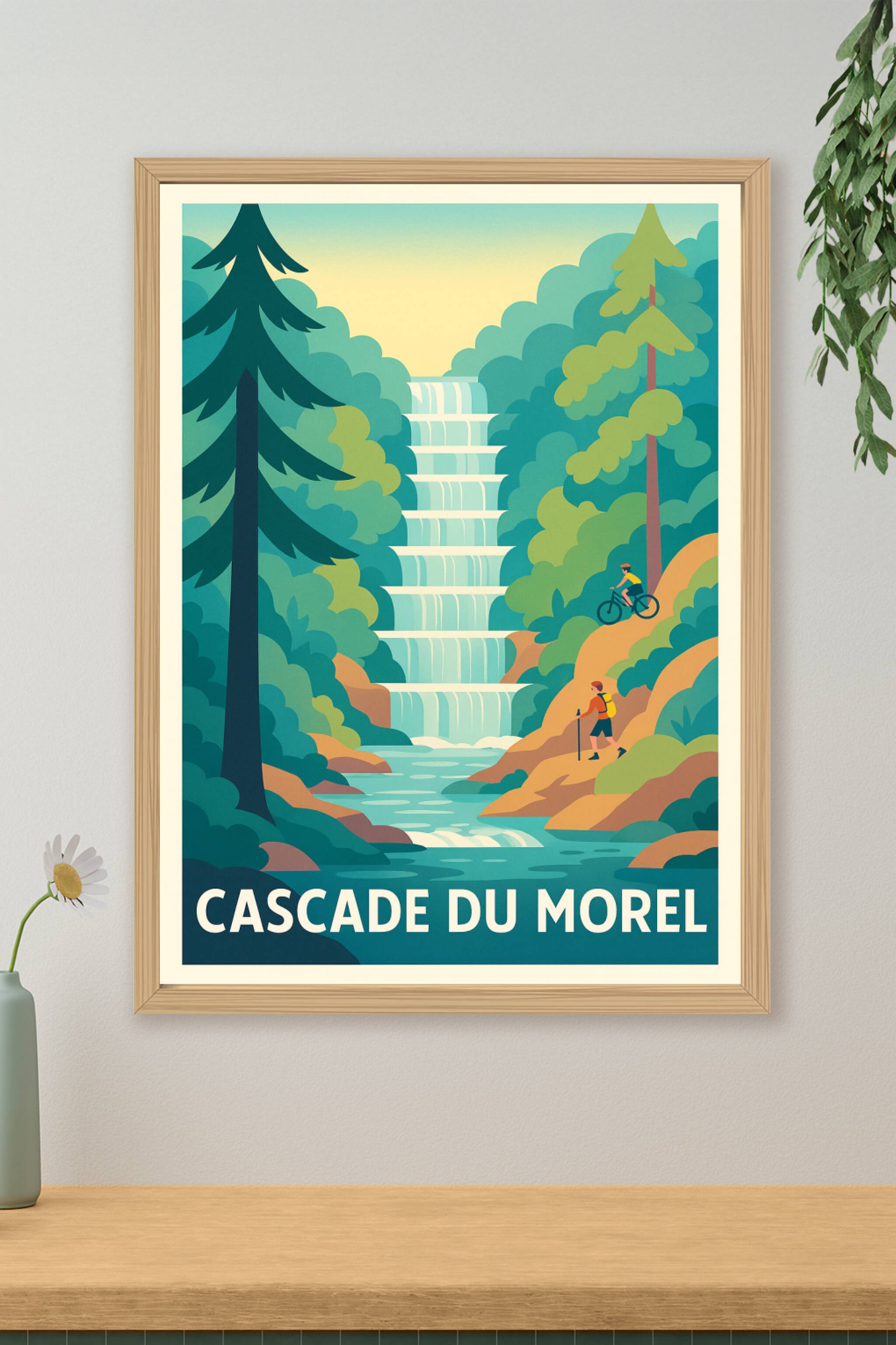 Affiche de Cascade du Morel - Évasion nature et fraîcheur