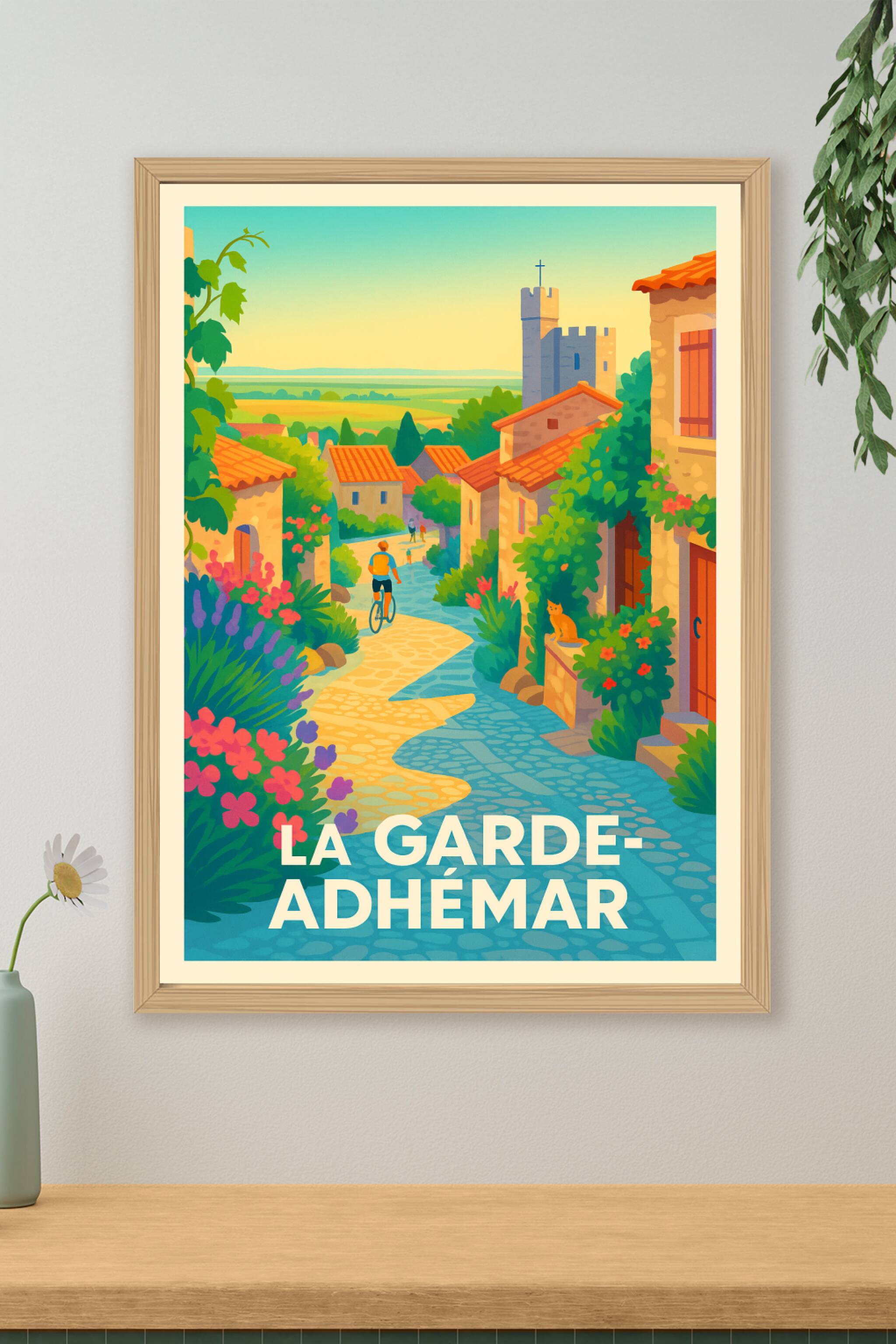 Affiche de La Garde-Adhémar - Charme et sérénité au cœur du village