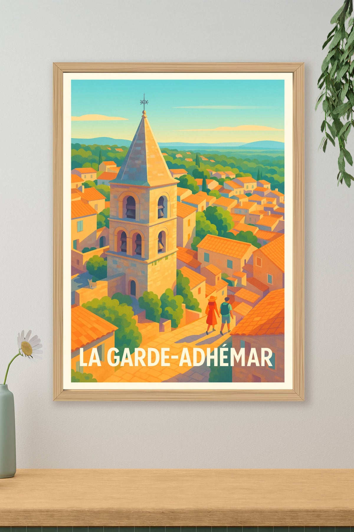 Affiche La Garde-Adhémar — Charme Provençal et Villégiature ensoleillée · poster d'art de La Garde-Adhémar