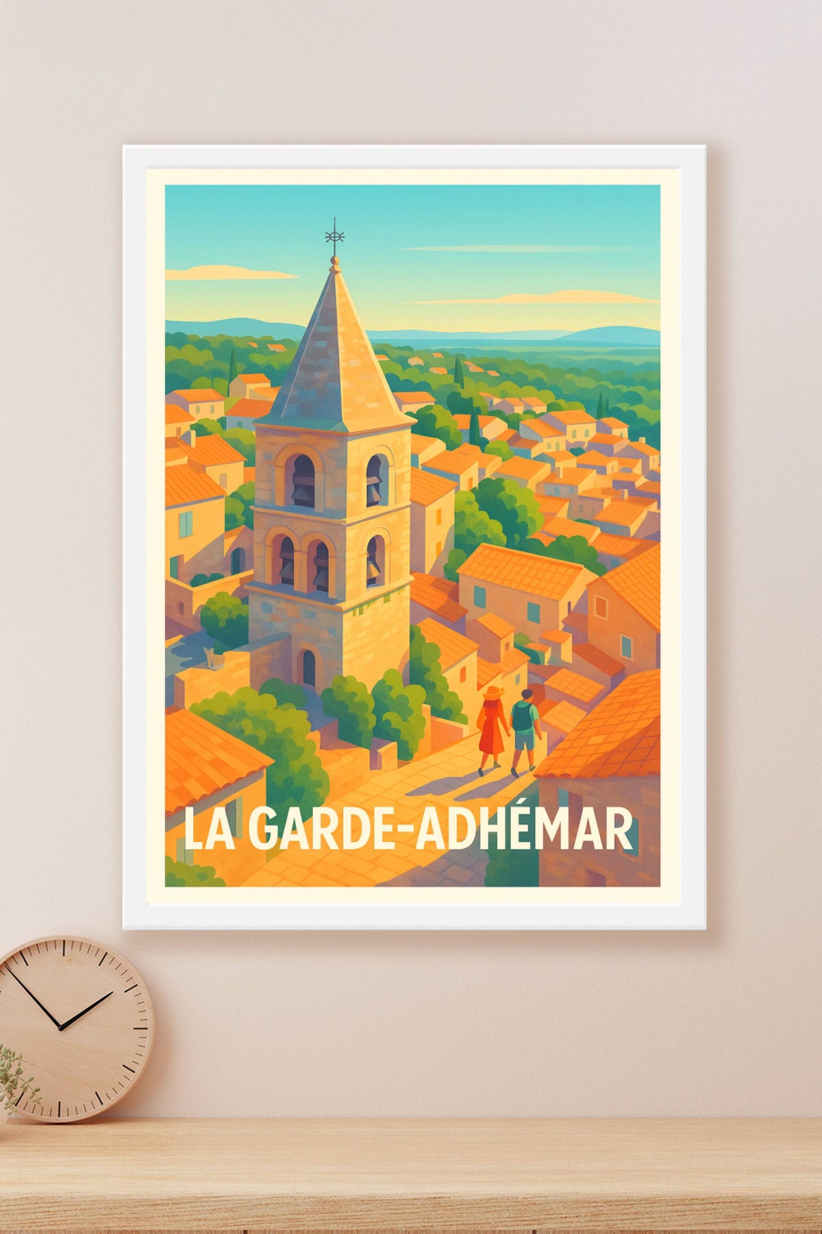 Affiche La Garde-Adhémar — Charme Provençal et Villégiature ensoleillée · poster d'art de La Garde-Adhémar