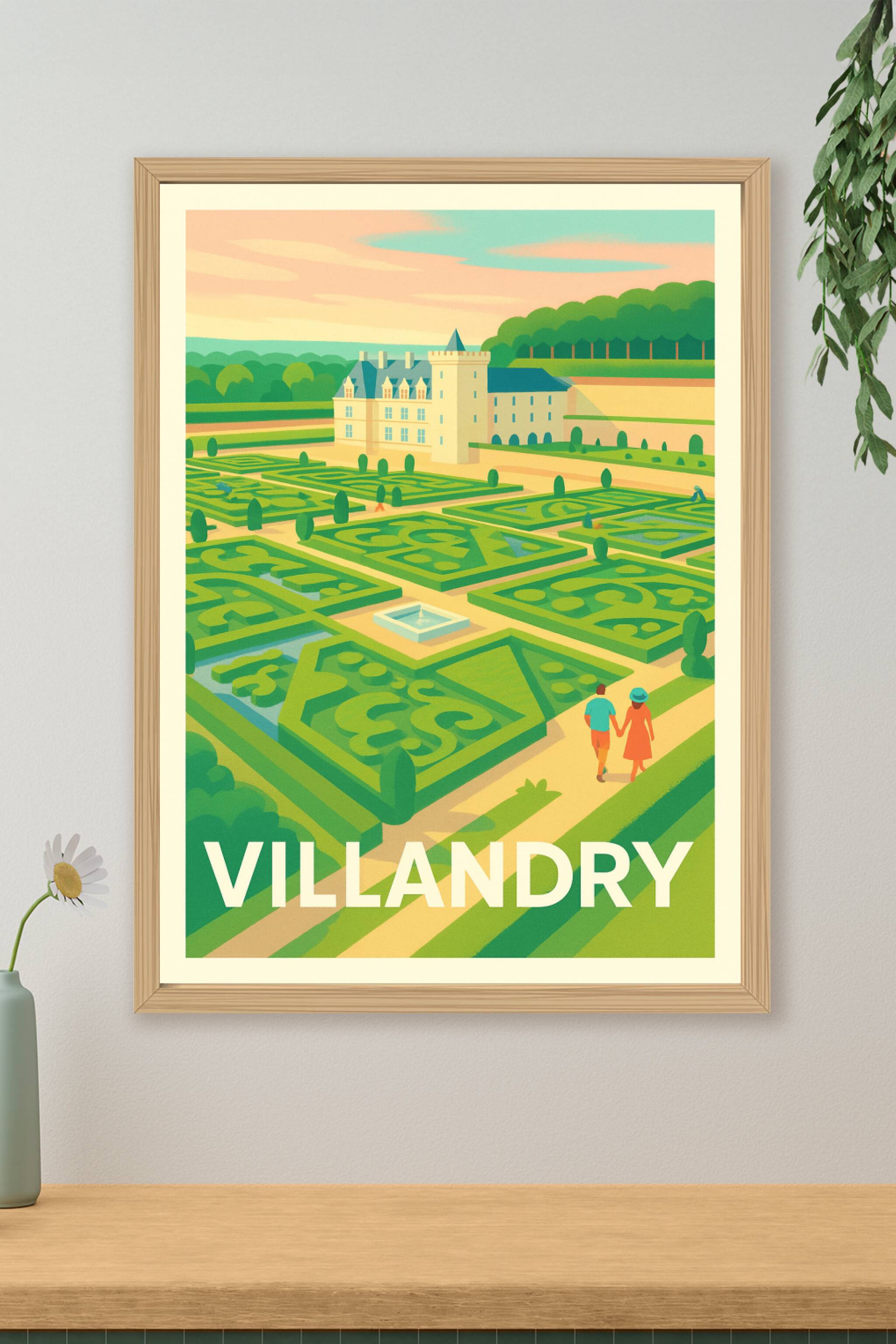 Affiche de VILLANDRY - Jardins d'exception à la française