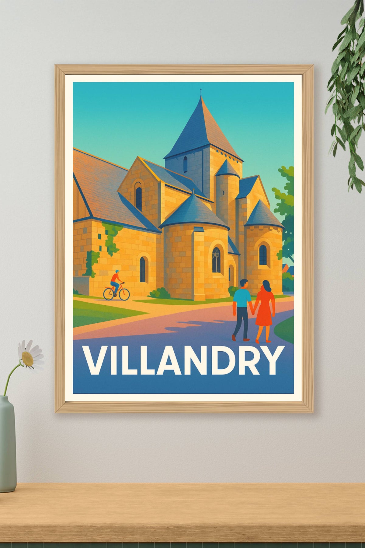 Affiche Villandry — Charme historique au cœur de la douceur ligérienne · poster d'art de Villandry