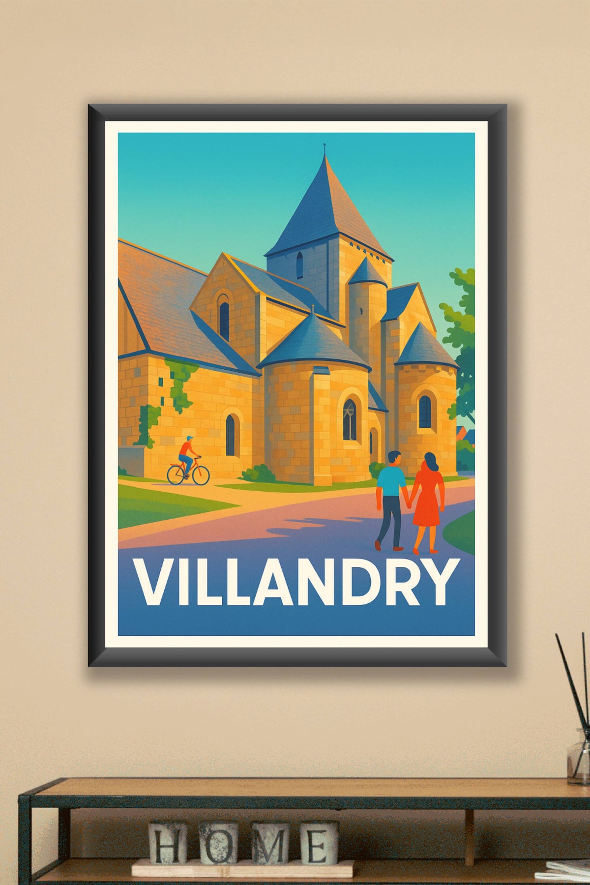 Affiche Villandry — Charme historique au cœur de la douceur ligérienne · poster d'art de Villandry
