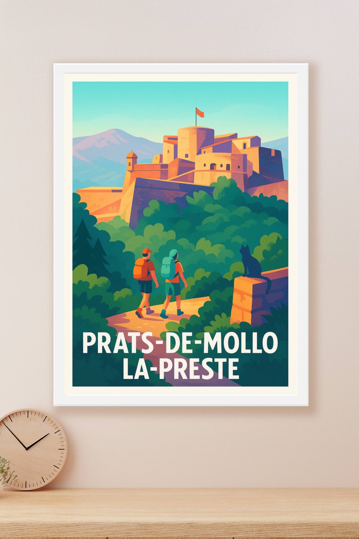 Affiche Prats-de-Mollo-la-Preste — Escapade nature et patrimoine · poster d'art de Prats-de-Mollo-la-Preste