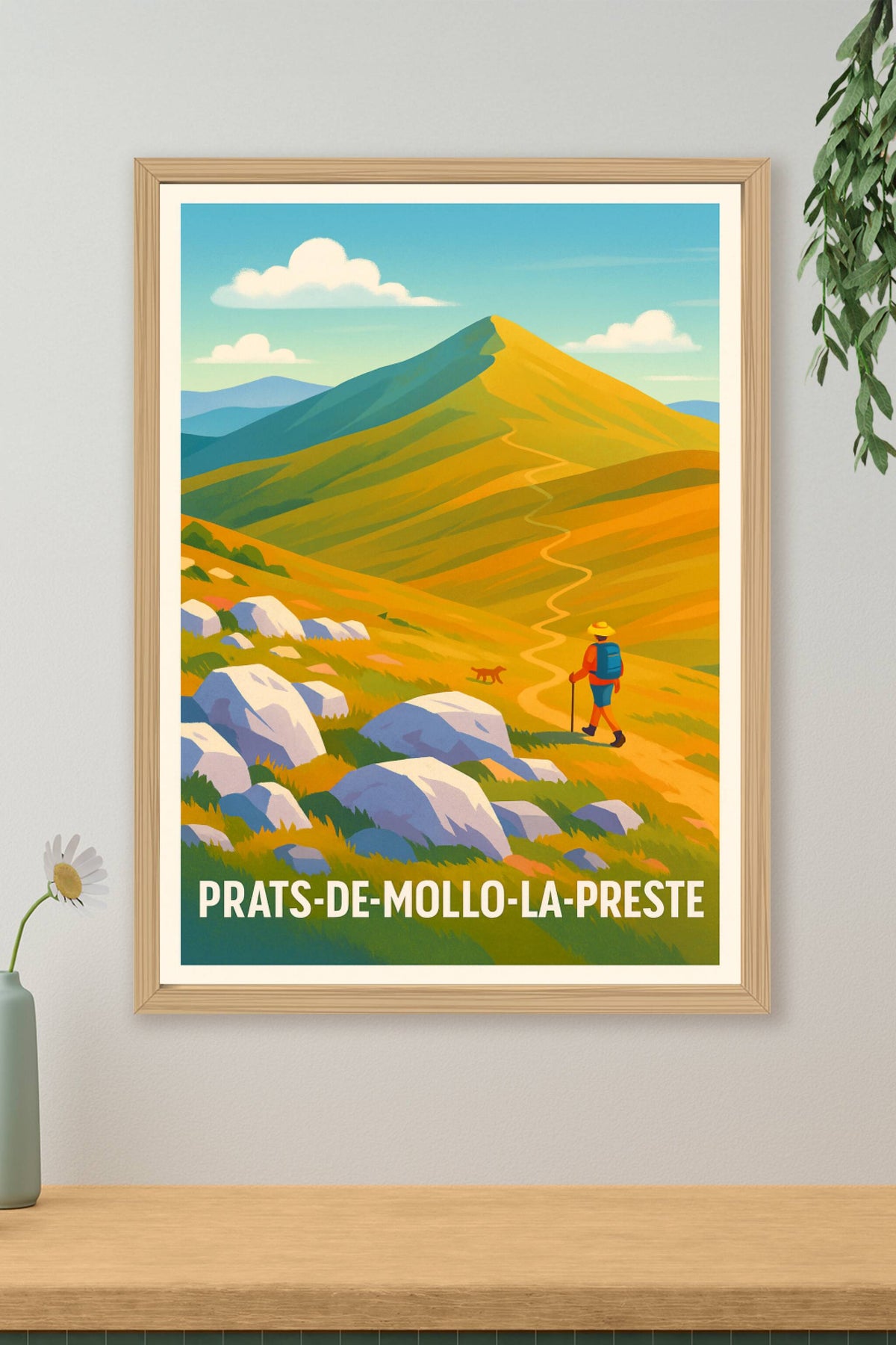 Affiche Prats-de-Mollo-la-Preste — L'Appel des Montagnes Sauvages · poster d'art de Prats-de-Mollo-la-Preste