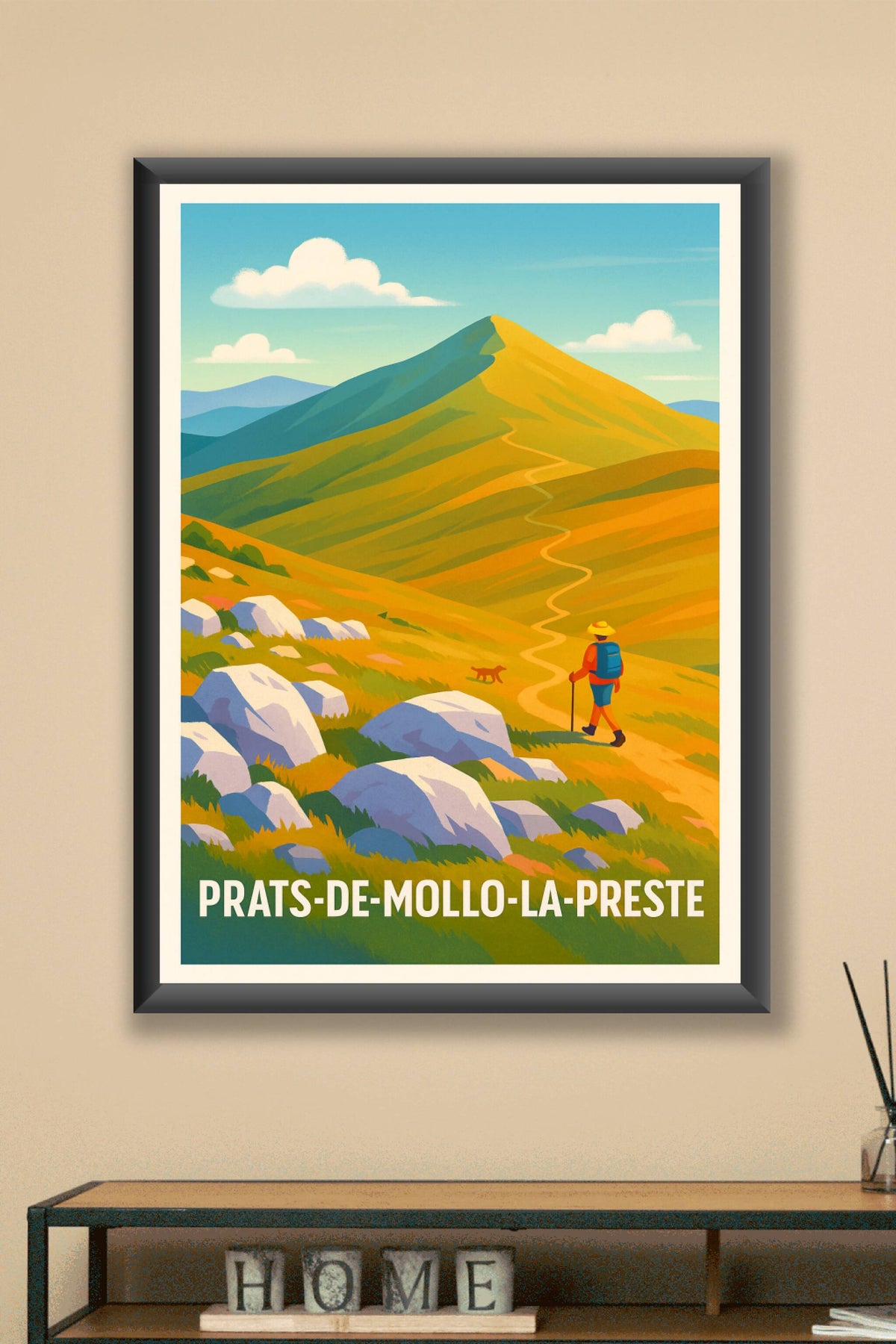 Affiche Prats-de-Mollo-la-Preste — L'Appel des Montagnes Sauvages · poster d'art de Prats-de-Mollo-la-Preste