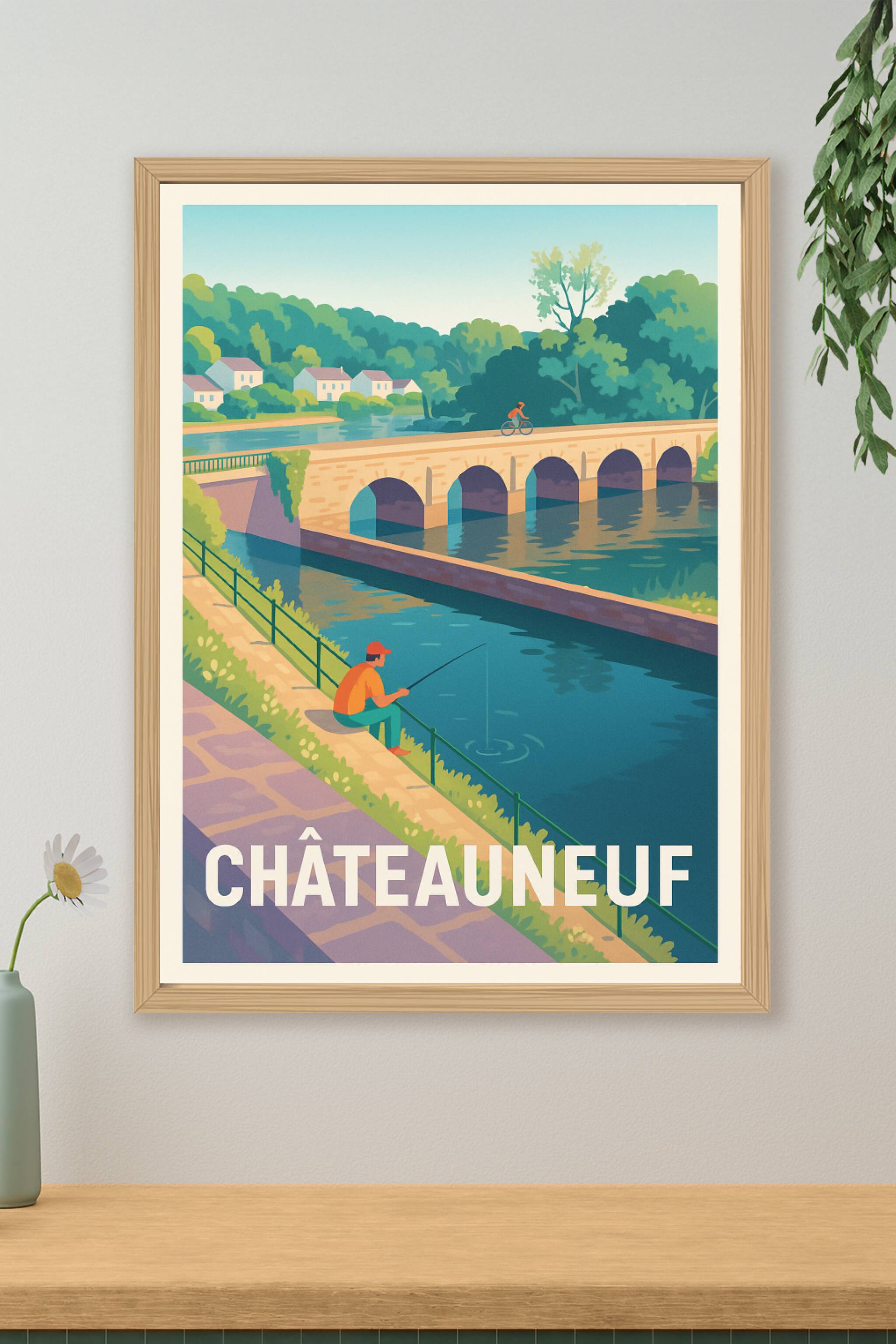 Affiche de Châteauneuf - Tranquillité au bord de l'eau
