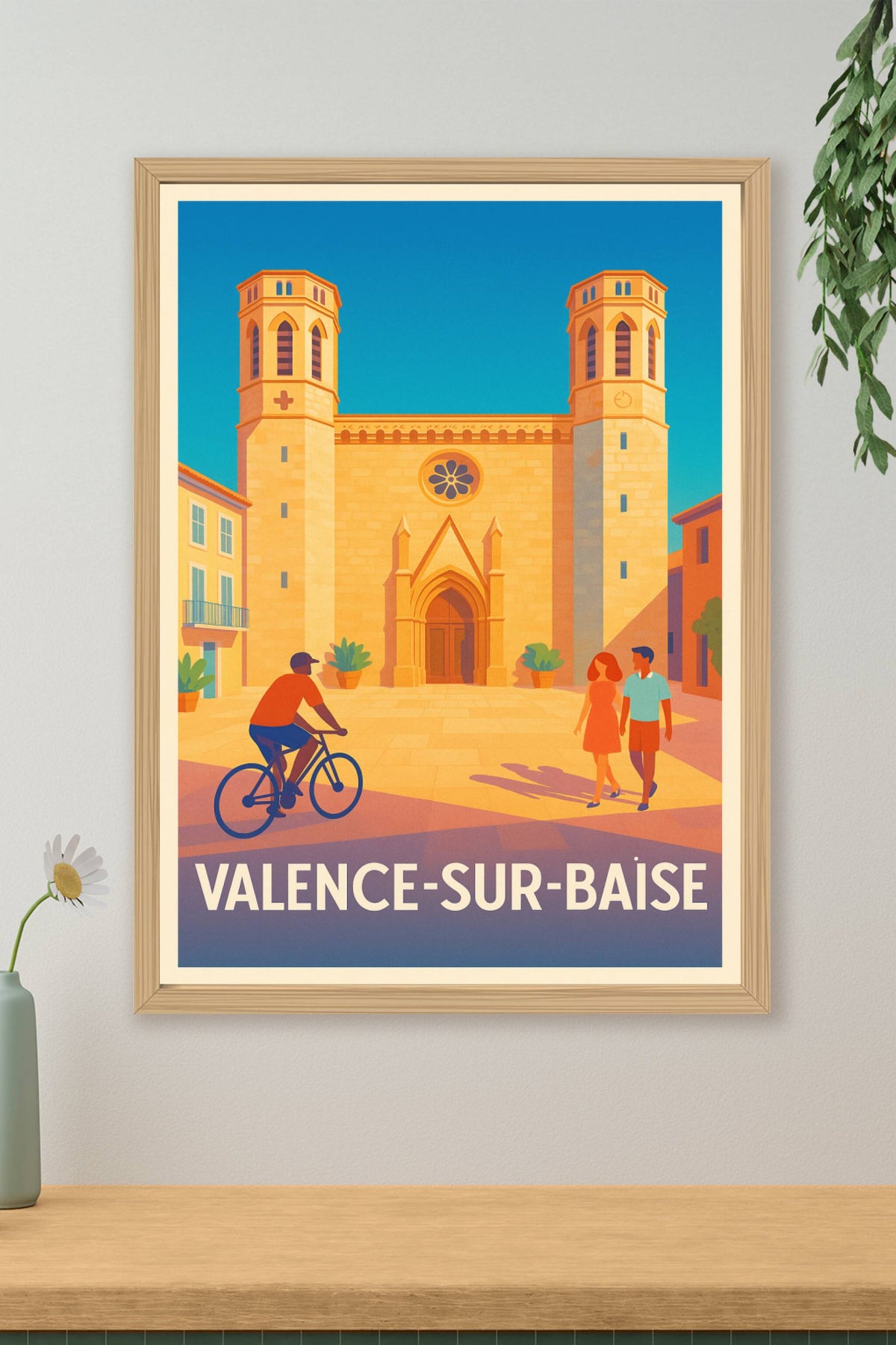Affiche Valence-sur-Baïse — Charme et tranquillité en Gascogne · poster d'art de Valence-sur-Baïse
