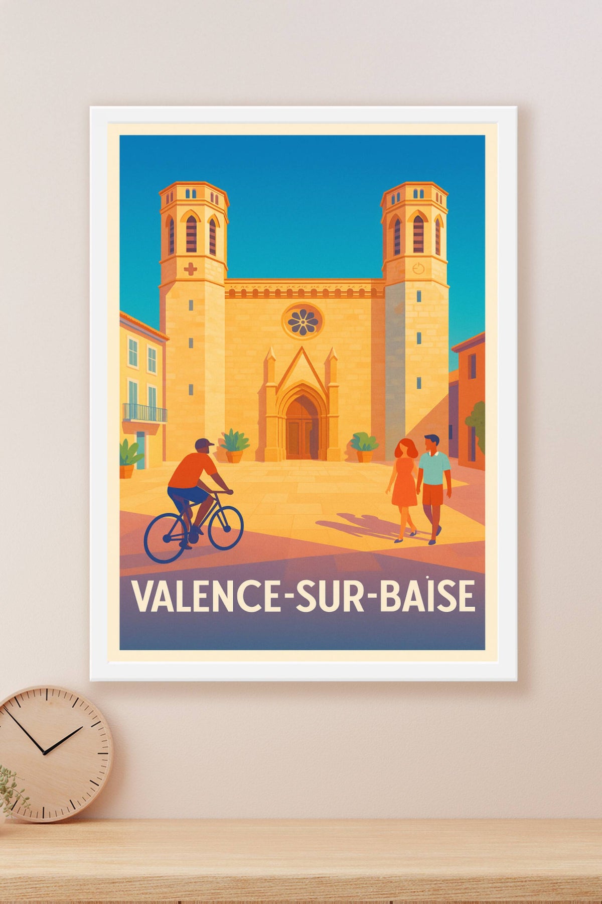 Affiche Valence-sur-Baïse — Charme et tranquillité en Gascogne · poster d'art de Valence-sur-Baïse