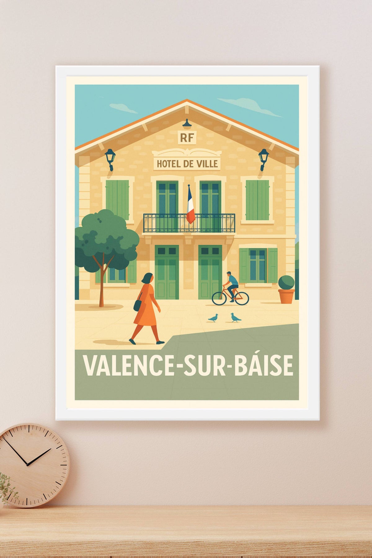 Affiche Valence-sur-Baïse — Charme authentique du Sud-Ouest · poster d'art de Valence-sur-Baïse