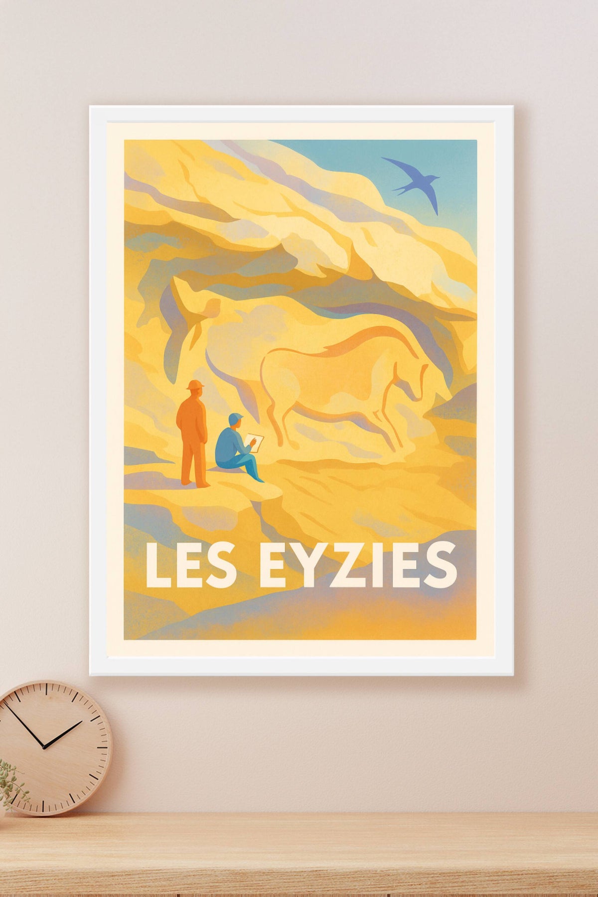 Affiche Les Eyzies — Au cœur de la Préhistoire · poster d'art de Les Eyzies