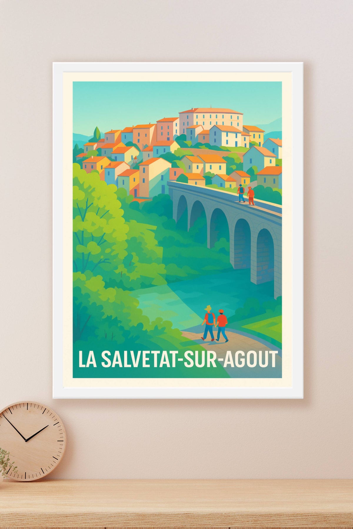 Affiche La Salvetat-sur-Agout — Balade bucolique au cœur de la nature · poster d'art de La Salvetat-sur-Agout