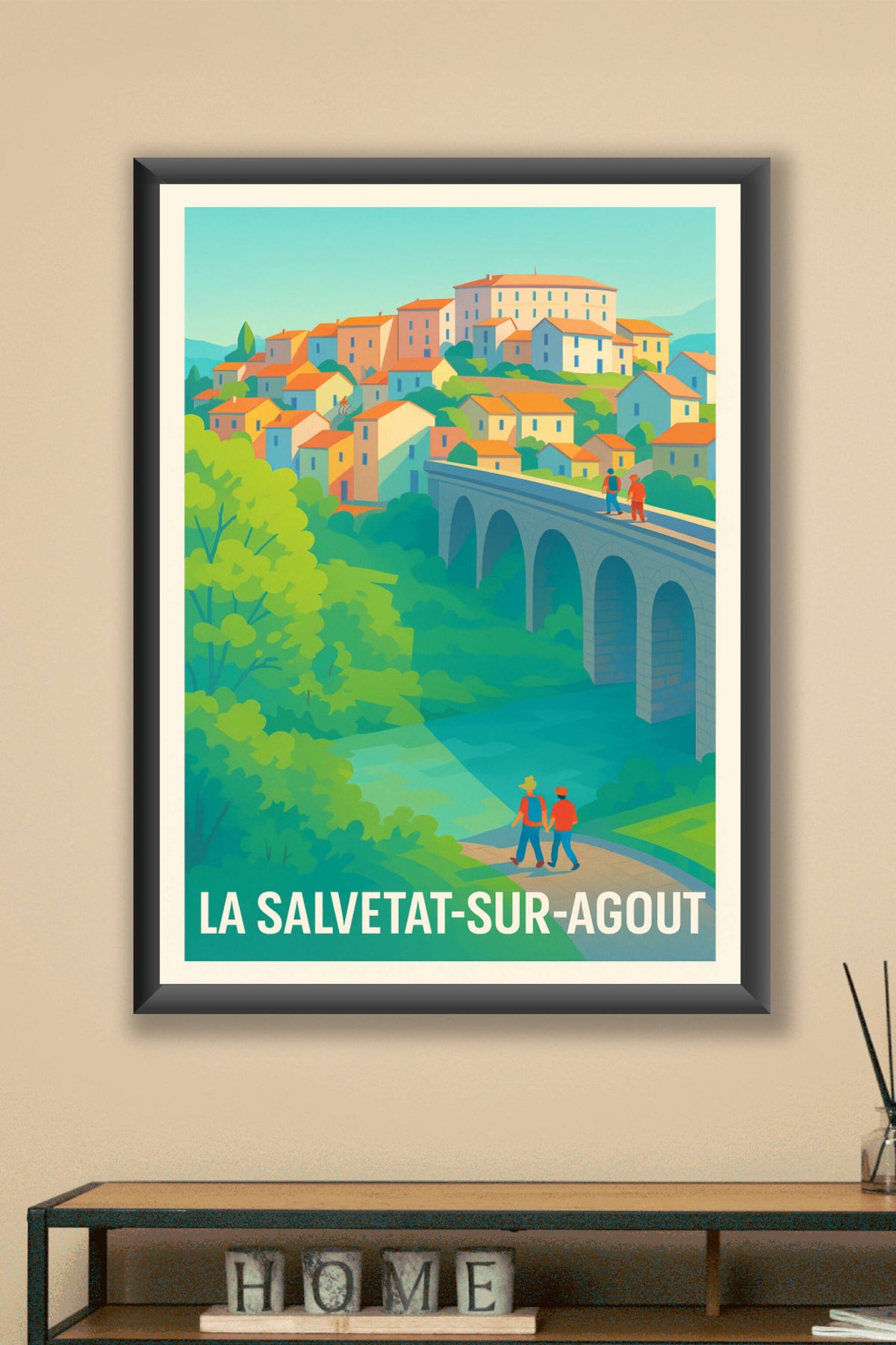 Affiche La Salvetat-sur-Agout — Balade bucolique au cœur de la nature · poster d'art de La Salvetat-sur-Agout