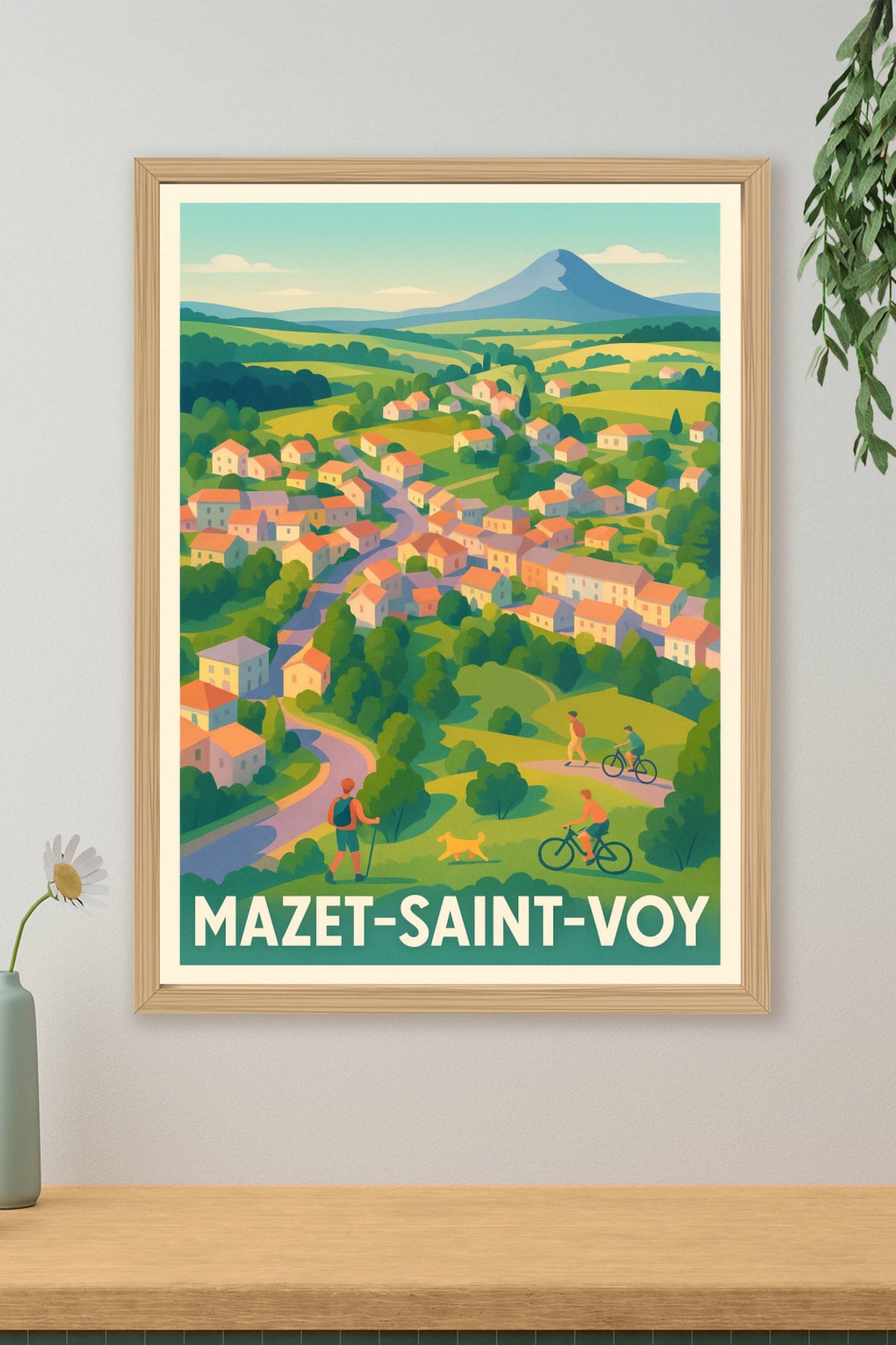 Affiche Mazet-Saint-Voy — Évasion Nature et Douceur de Vivre · poster d'art de Mazet-Saint-Voy
