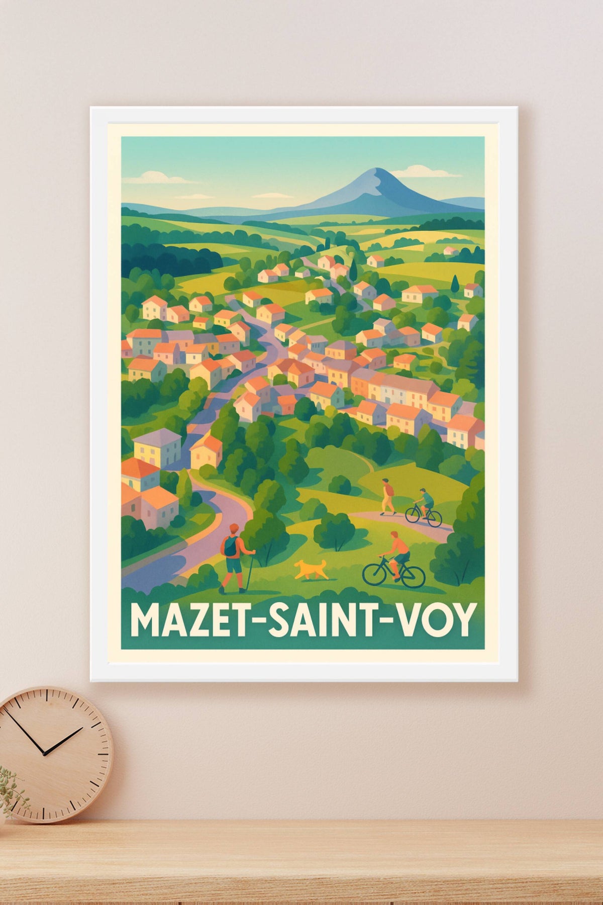 Affiche Mazet-Saint-Voy — Évasion Nature et Douceur de Vivre · poster d'art de Mazet-Saint-Voy