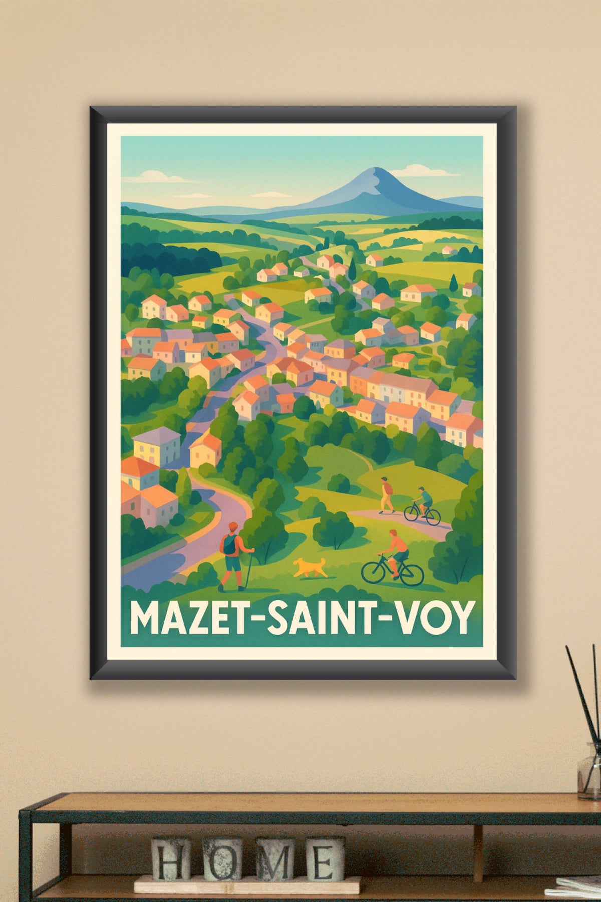 Affiche Mazet-Saint-Voy — Évasion Nature et Douceur de Vivre · poster d'art de Mazet-Saint-Voy