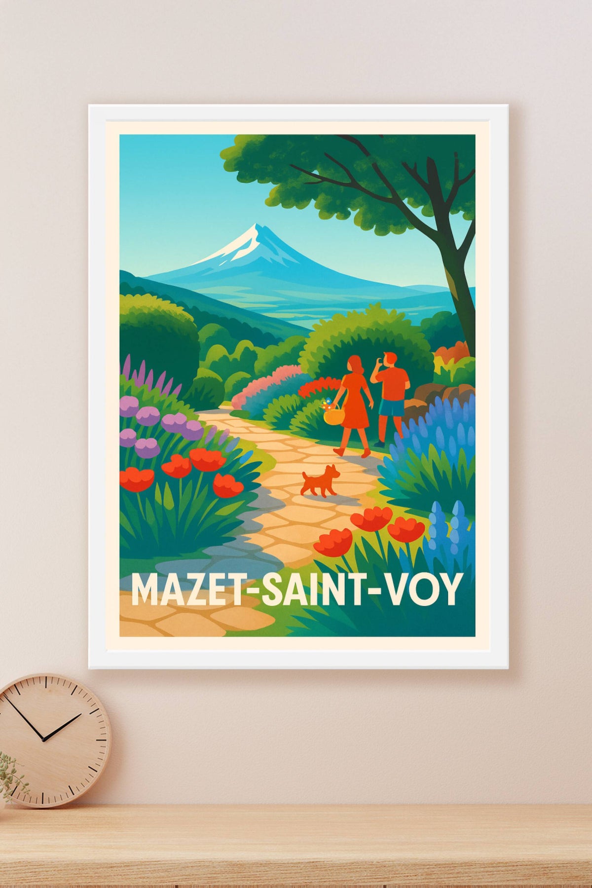 Affiche Mazet-Saint-Voy — Promenade bucolique au cœur de la nature · poster d'art de Mazet-Saint-Voy