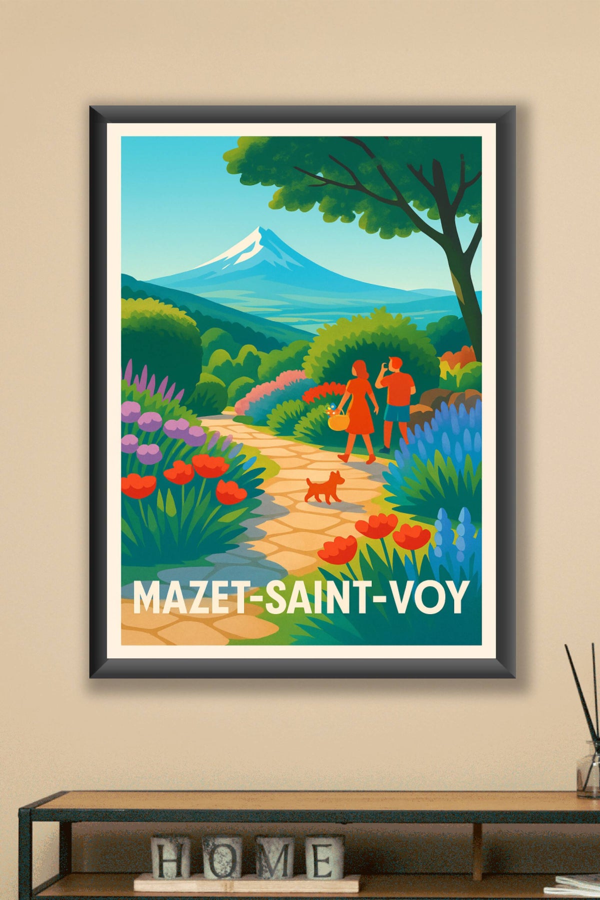 Affiche Mazet-Saint-Voy — Promenade bucolique au cœur de la nature · poster d'art de Mazet-Saint-Voy