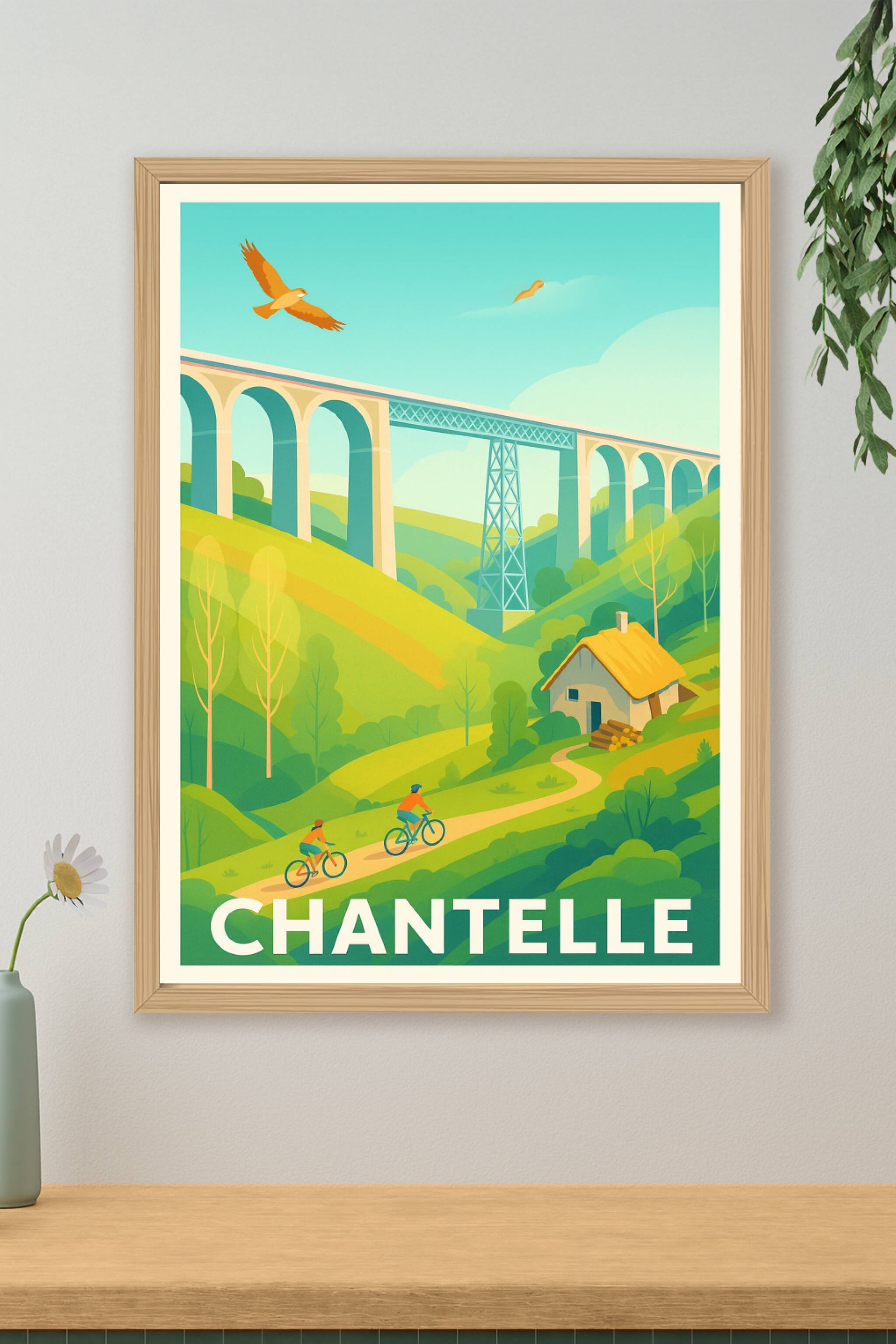 Affiche de Chantelle - Évasion et nature au cœur des paysages vallonnés