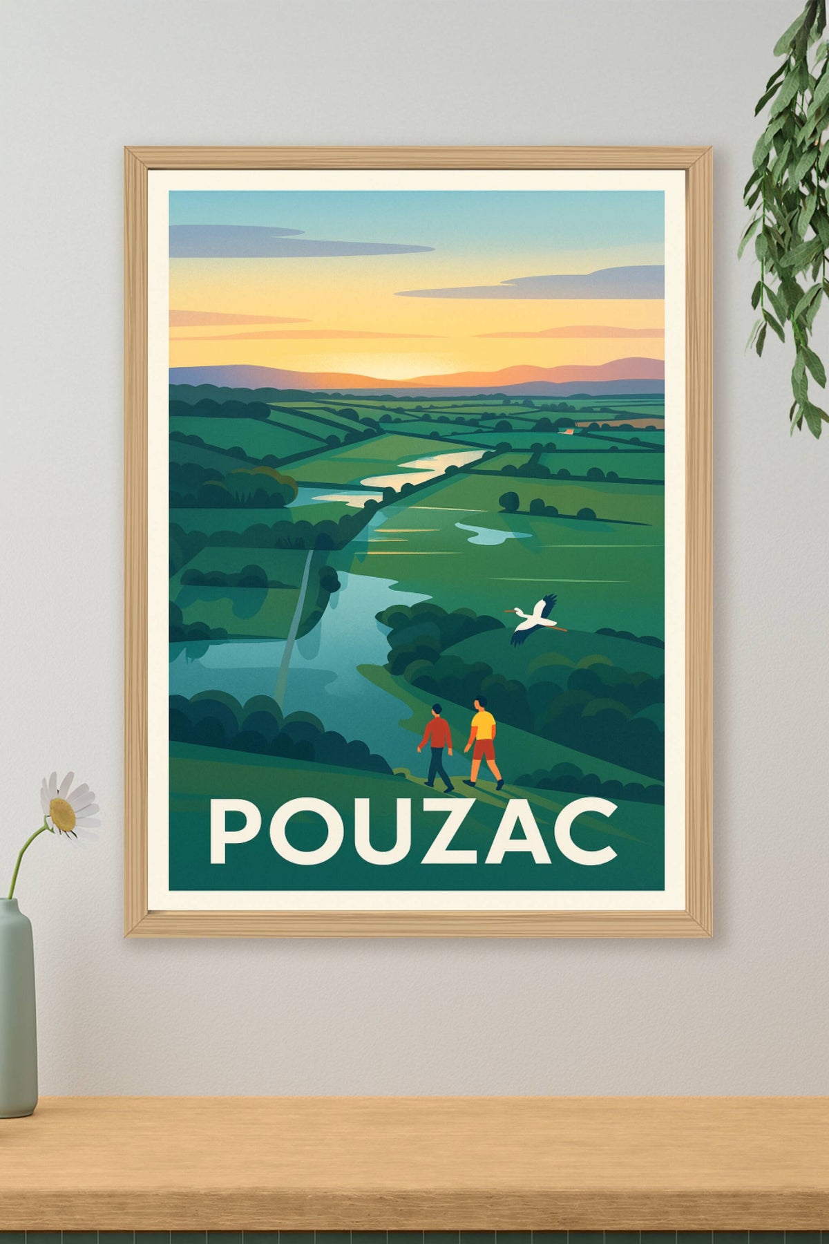 Affiche Pouzac — L'évasion au cœur de la nature · poster d'art de Pouzac