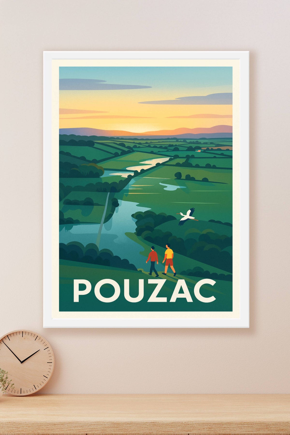 Affiche Pouzac — L'évasion au cœur de la nature · poster d'art de Pouzac