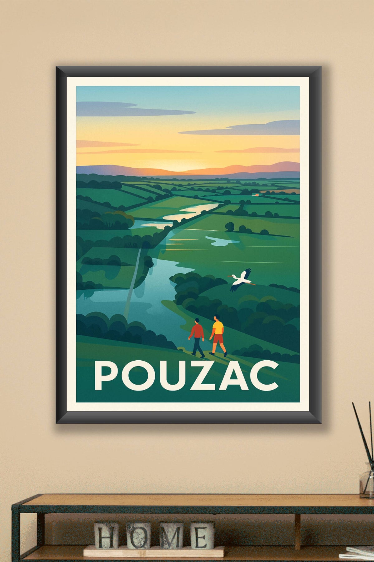 Affiche Pouzac — L'évasion au cœur de la nature · poster d'art de Pouzac