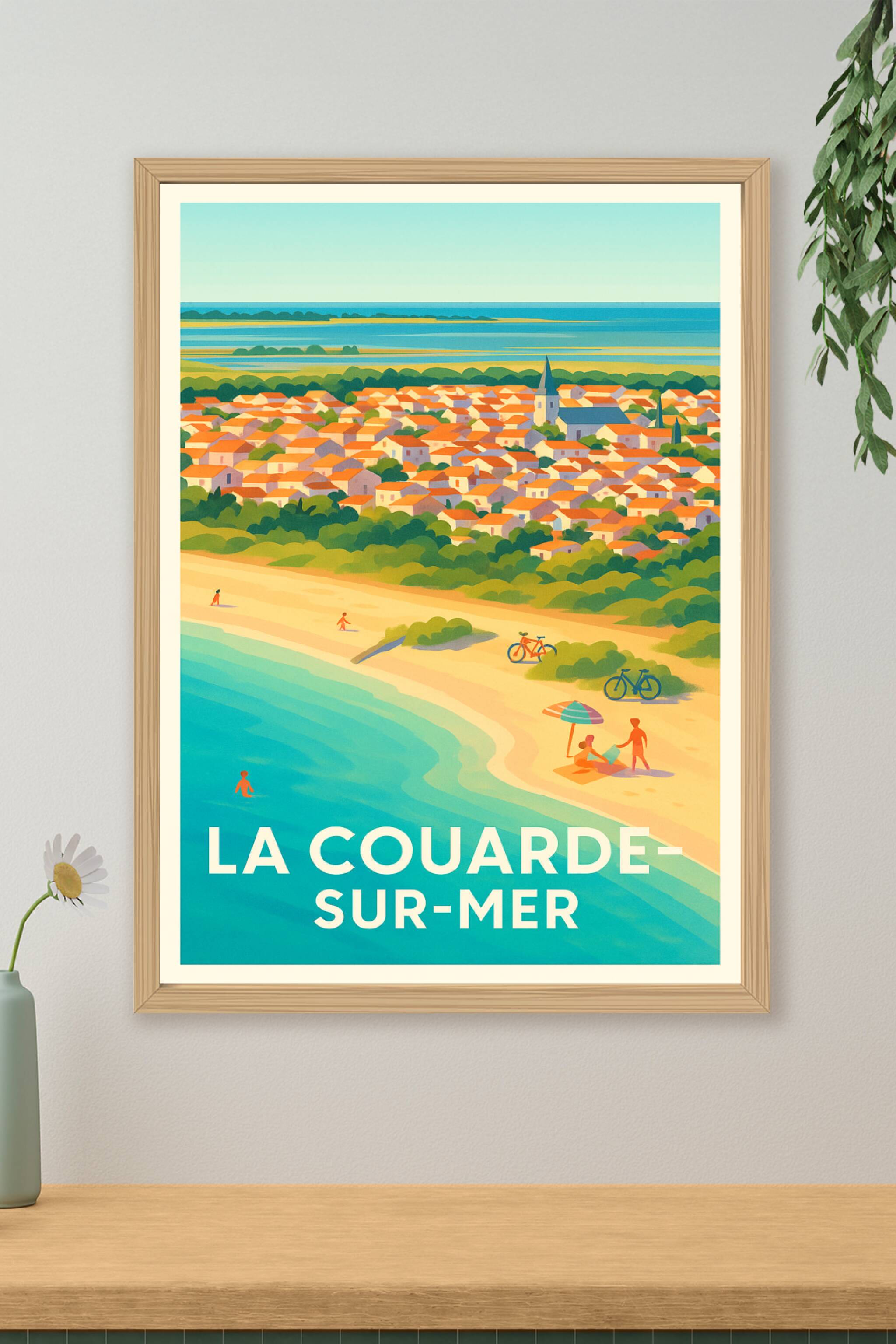 Affiche de La Couarde-sur-Mer - L'évasion côtée en lumière