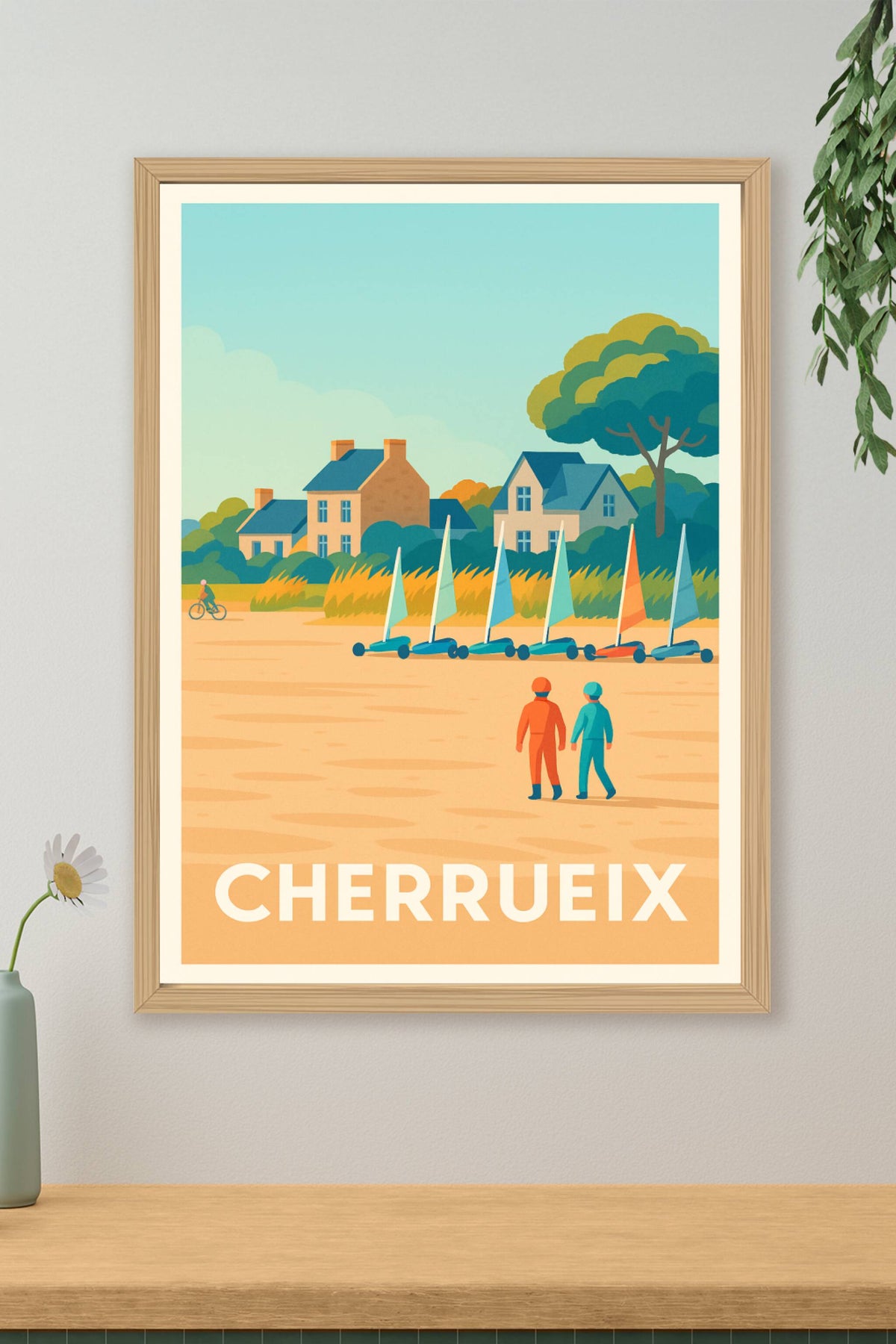 Affiche Cherrueix — Évasion et douceur en bord de mer · poster d'art de Cherrueix
